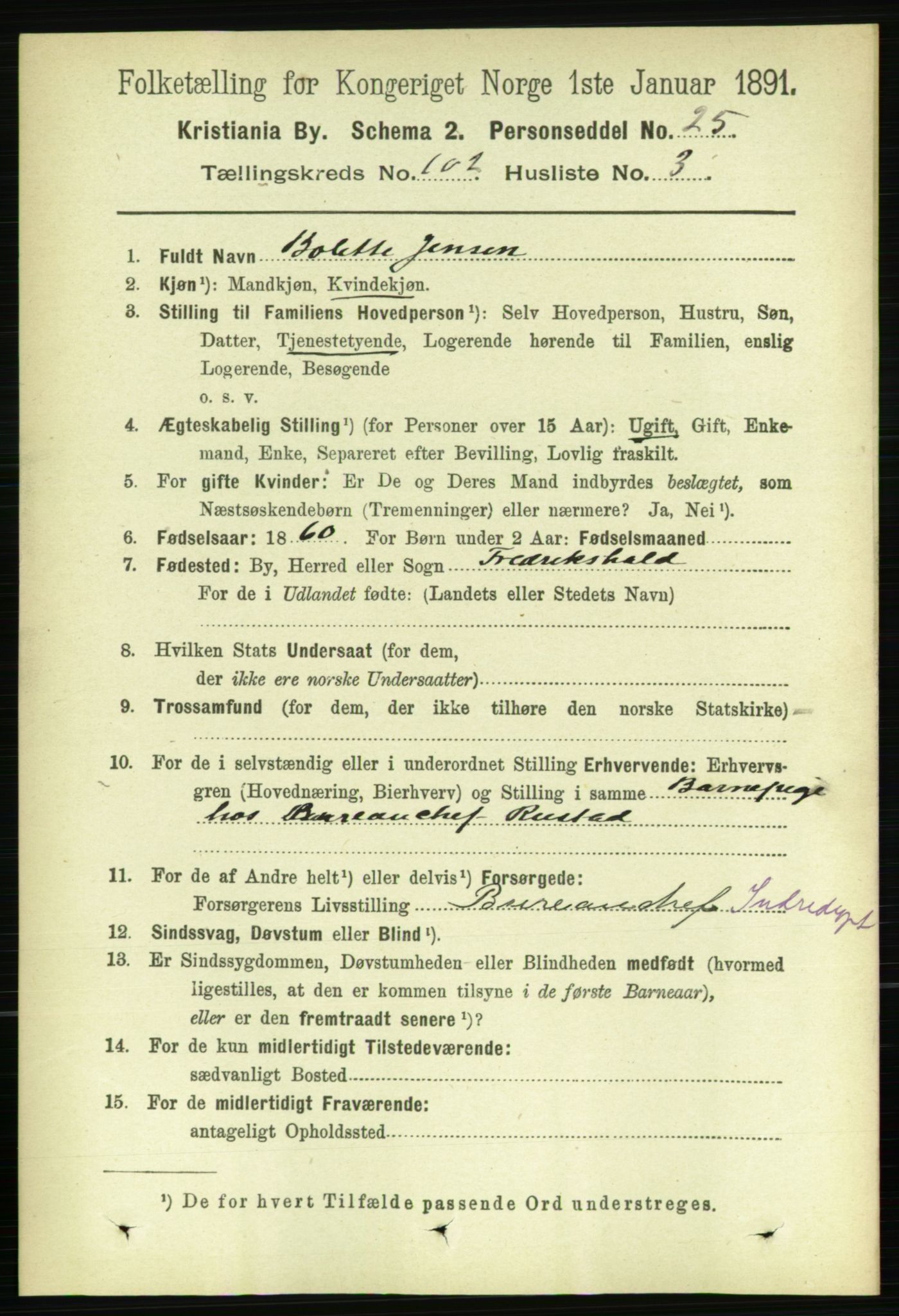 RA, 1891 census for 0301 Kristiania, 1891, p. 50714