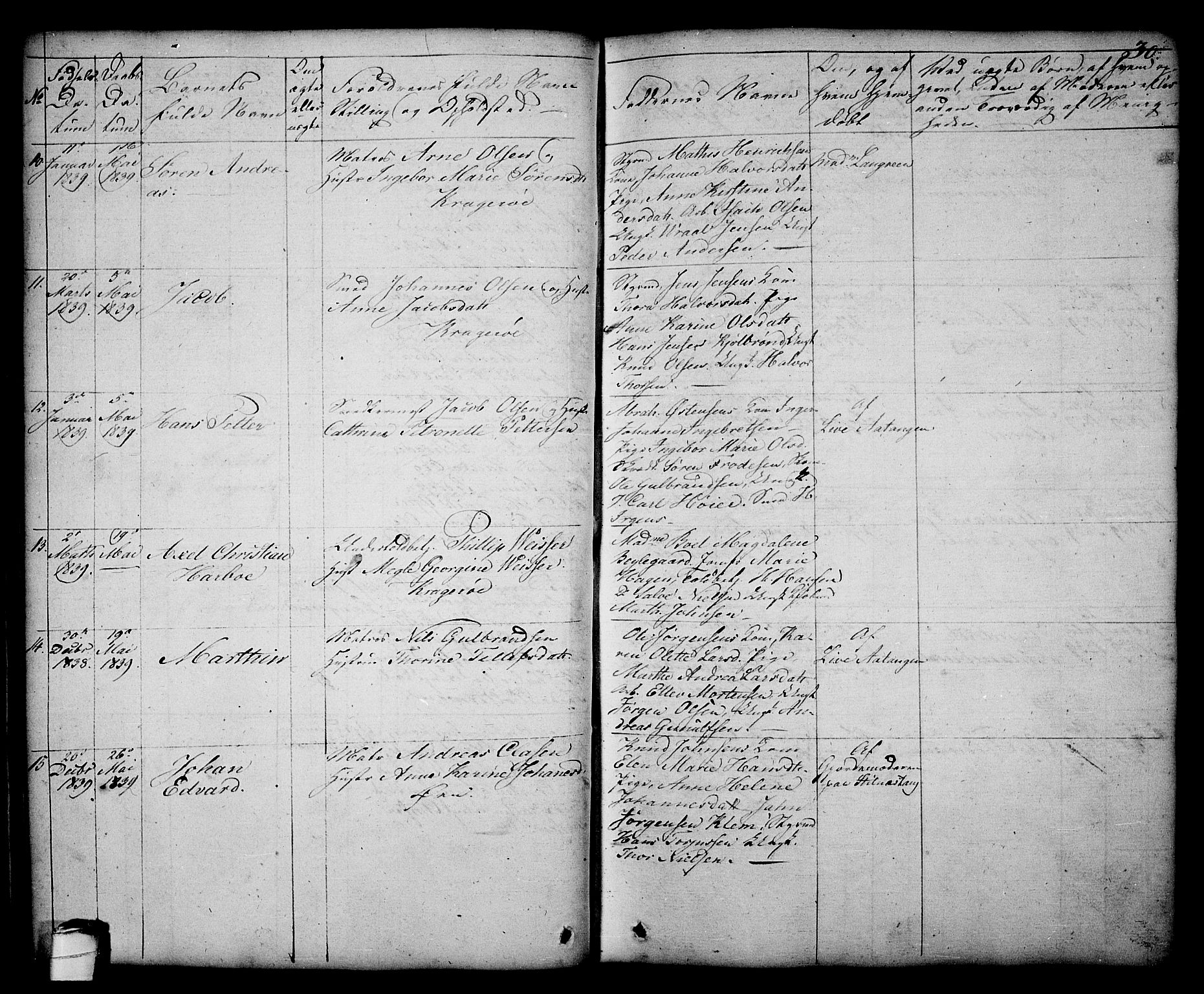 Kragerø kirkebøker, SAKO/A-278/G/Ga/L0003: Parish register (copy) no. 3, 1832-1852, p. 30