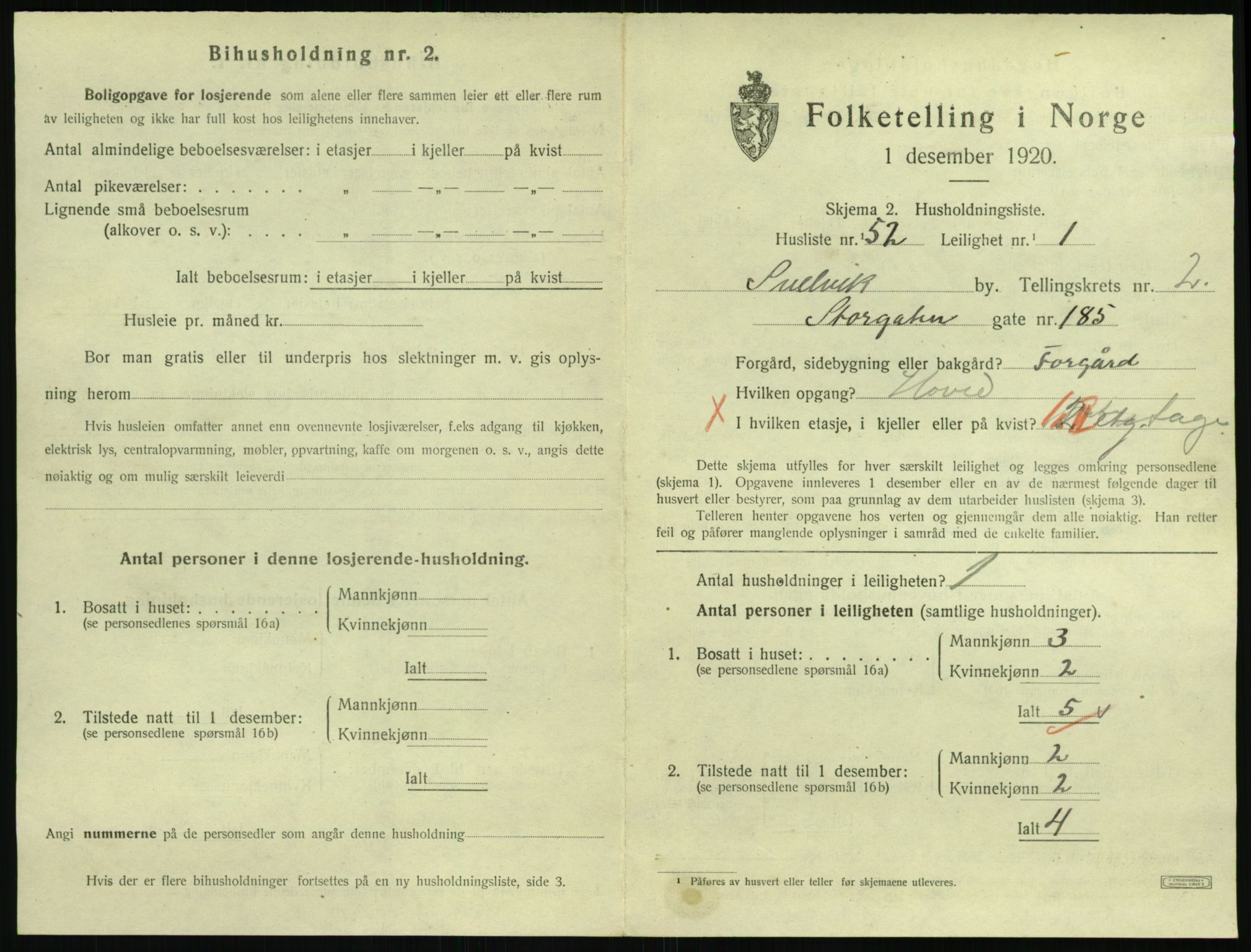 SAKO, 1920 census for Svelvik, 1920, p. 997