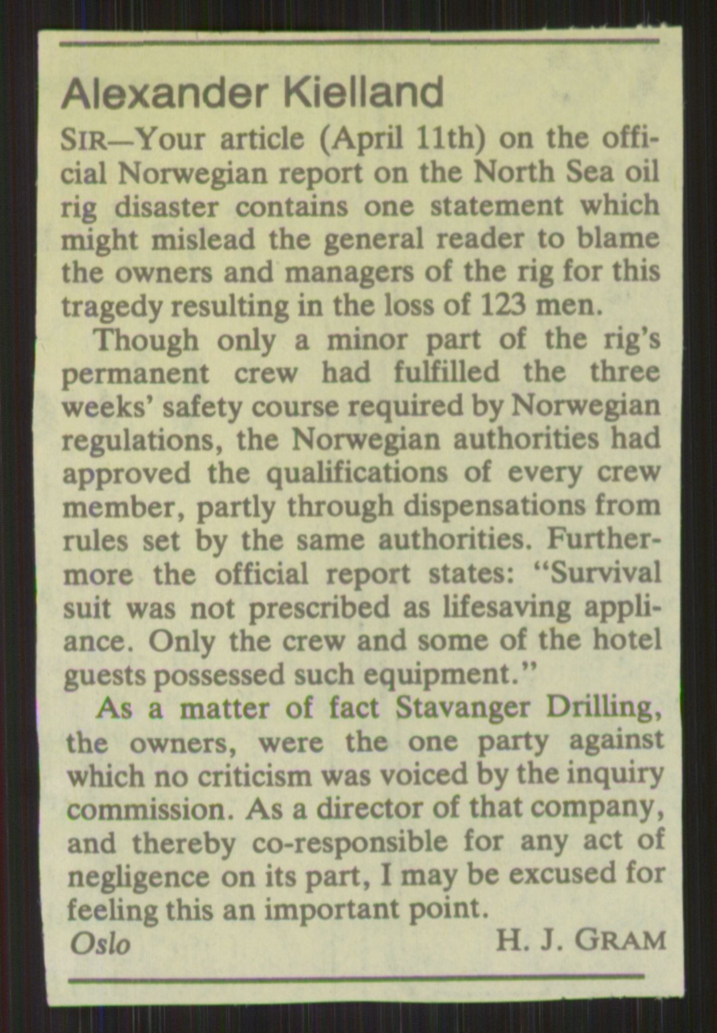 Pa 1503 - Stavanger Drilling AS, SAST/A-101906/D/L0005: Korrespondanse og saksdokumenter, 1974-1985, p. 1111
