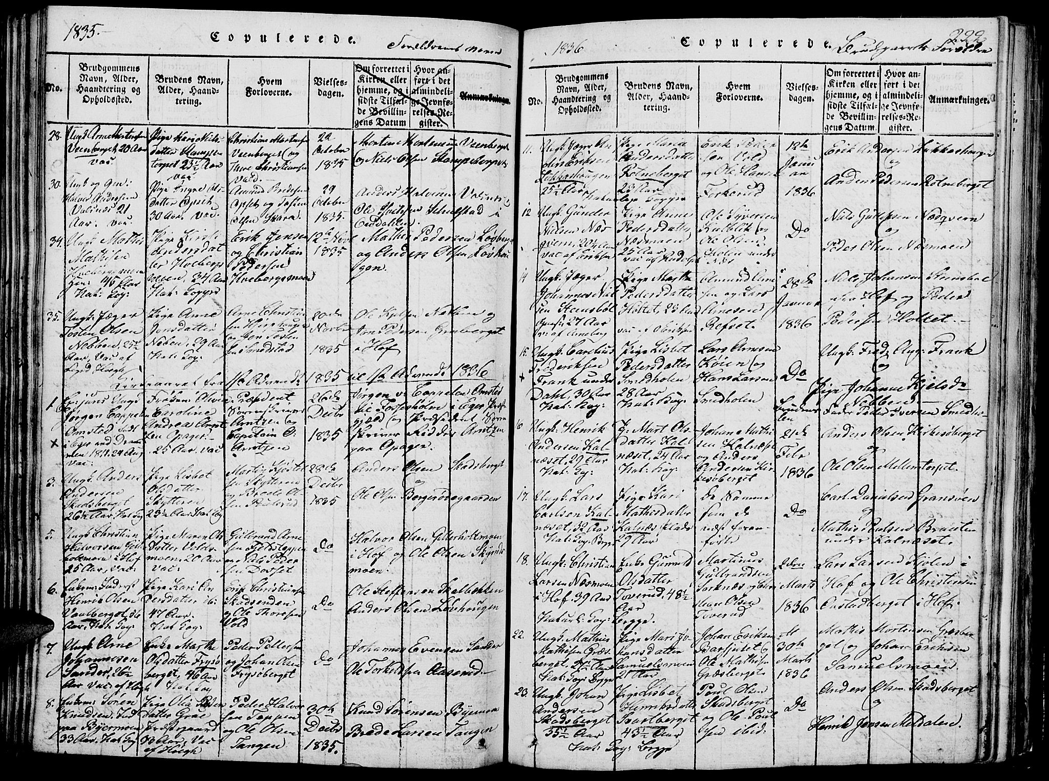 Grue prestekontor, AV/SAH-PREST-036/H/Ha/Hab/L0002: Parish register (copy) no. 2, 1815-1841, p. 222