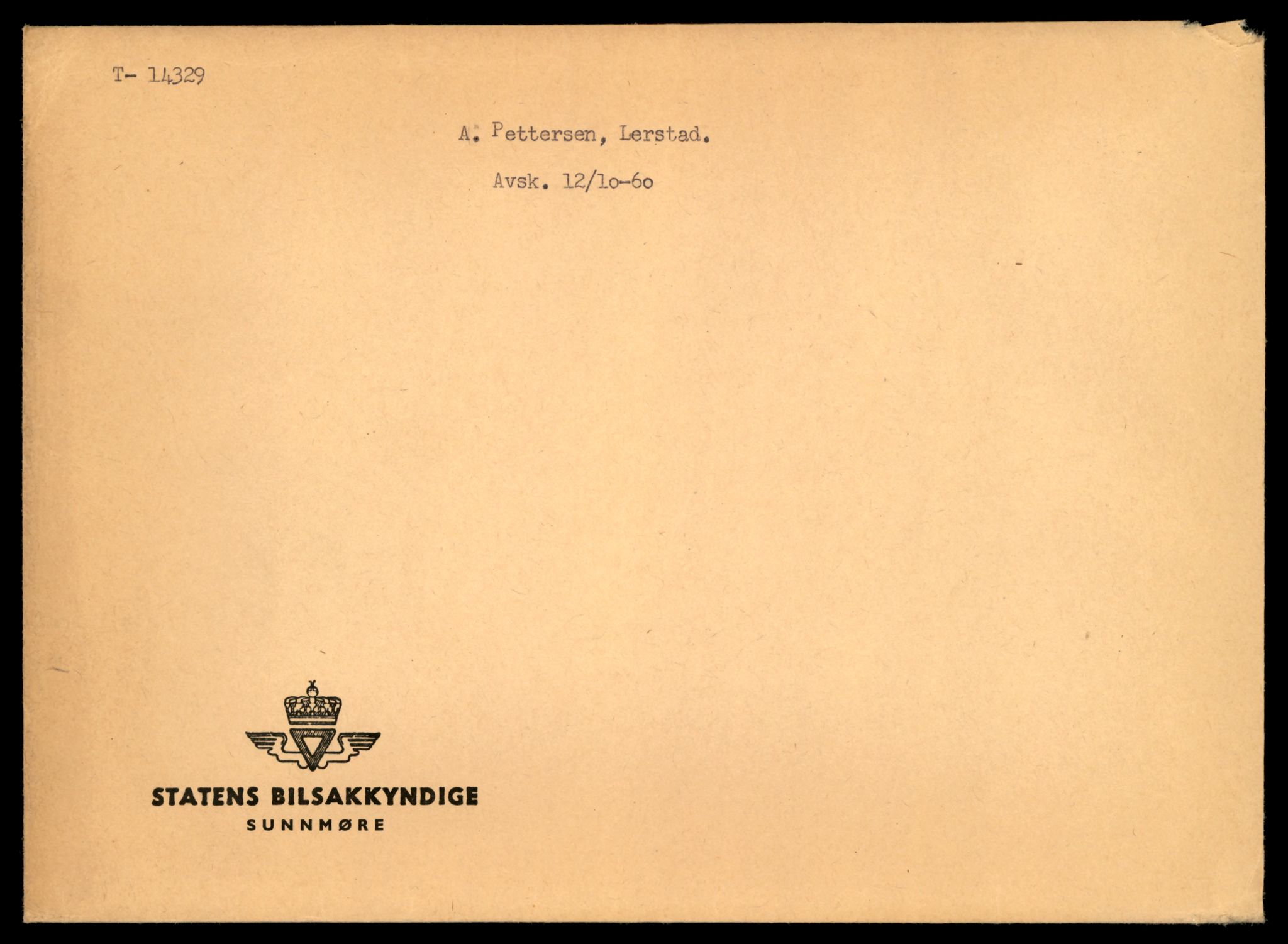 Møre og Romsdal vegkontor - Ålesund trafikkstasjon, AV/SAT-A-4099/F/Fe/L0045: Registreringskort for kjøretøy T 14320 - T 14444, 1927-1998, p. 265