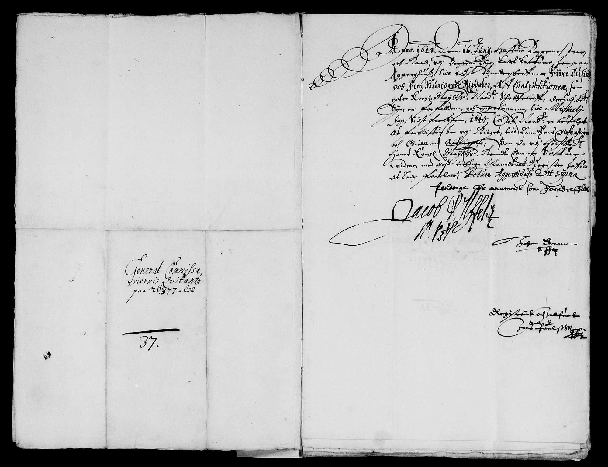 Rentekammeret inntil 1814, Reviderte regnskaper, Lensregnskaper, AV/RA-EA-5023/R/Rb/Rbt/L0110: Bergenhus len, 1641-1648