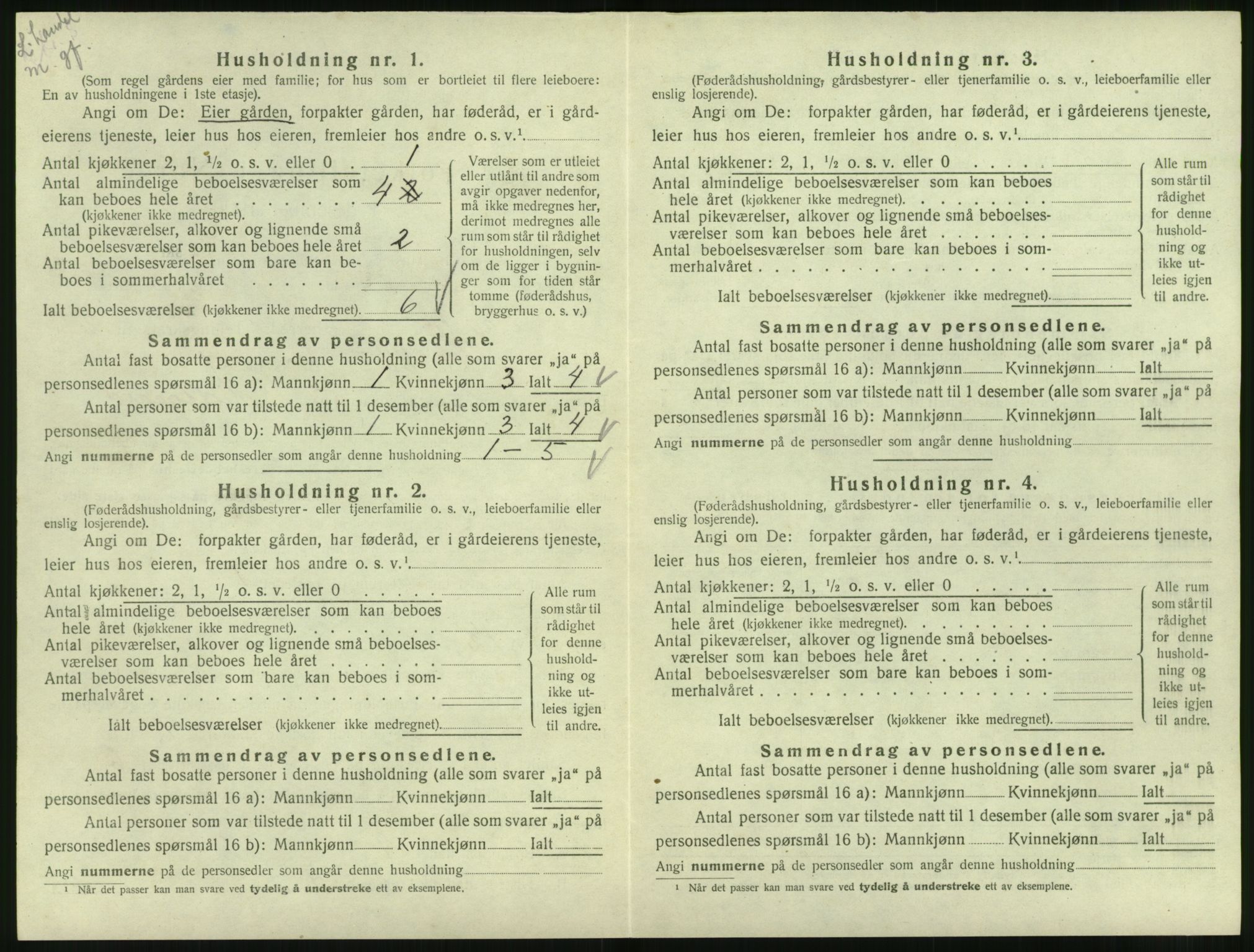 SAT, 1920 census for Syvde, 1920, p. 75