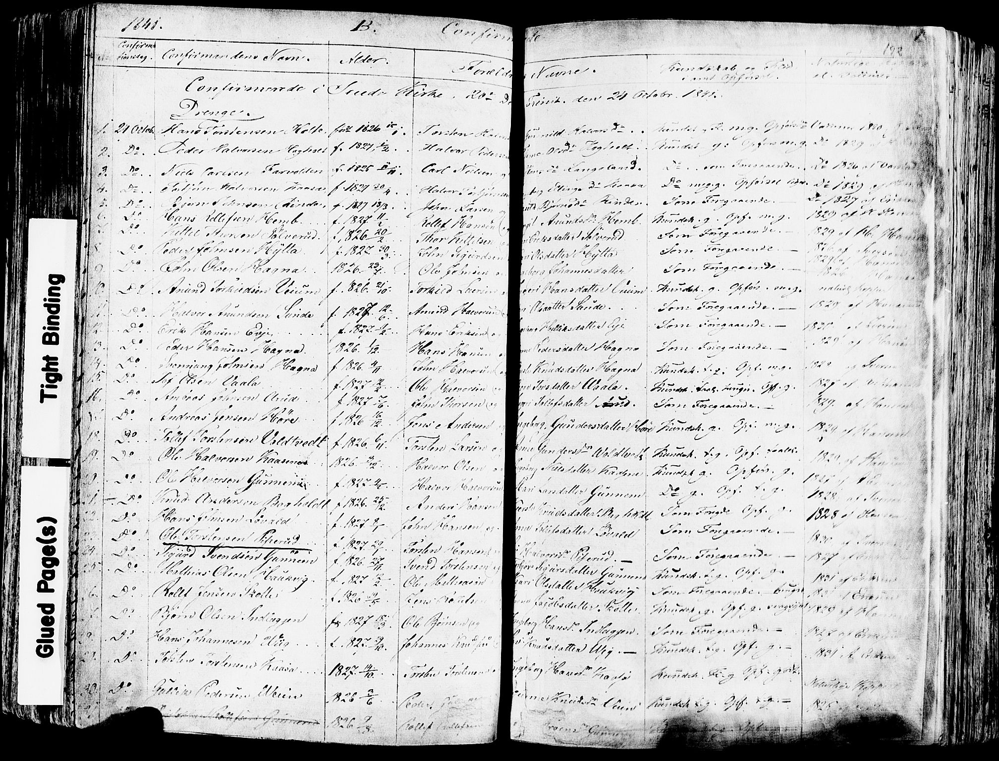 Sauherad kirkebøker, SAKO/A-298/F/Fa/L0006: Parish register (official) no. I 6, 1827-1850, p. 192