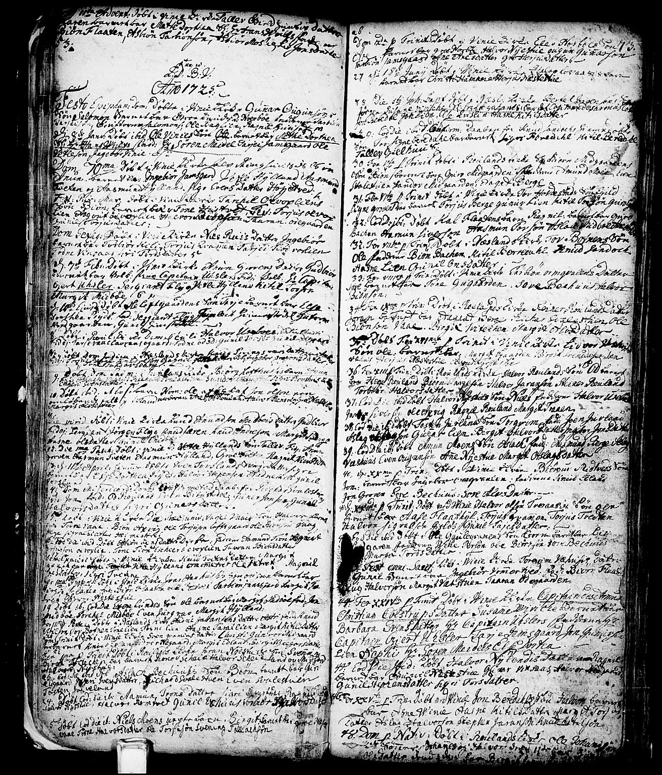 Vinje kirkebøker, SAKO/A-312/F/Fa/L0001: Parish register (official) no. I 1, 1717-1766, p. 73