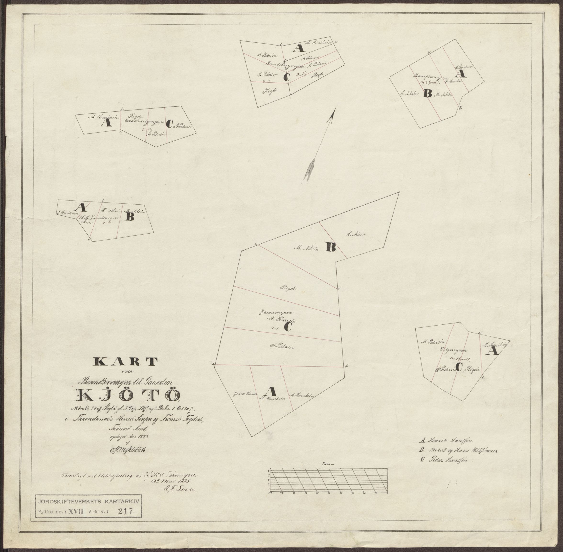 Jordskifteverkets kartarkiv, AV/RA-S-3929/T, 1859-1988, p. 268