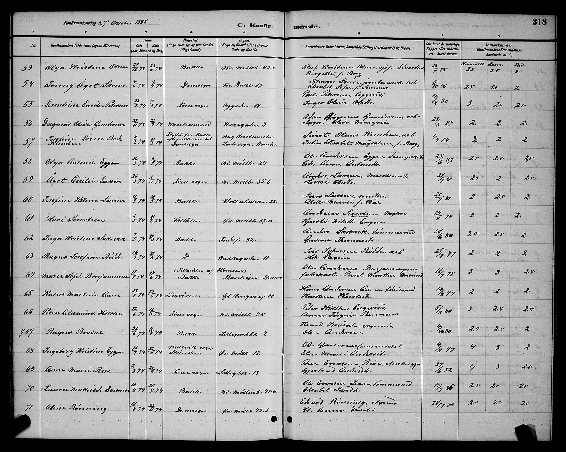 Ministerialprotokoller, klokkerbøker og fødselsregistre - Sør-Trøndelag, AV/SAT-A-1456/604/L0222: Parish register (copy) no. 604C05, 1886-1895, p. 318