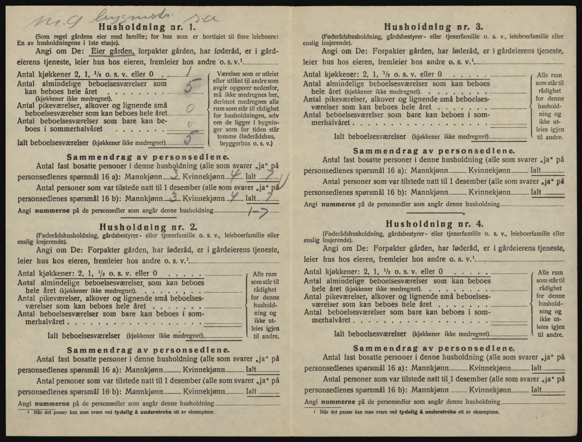 SAO, 1920 census for Glemmen, 1920, p. 1384