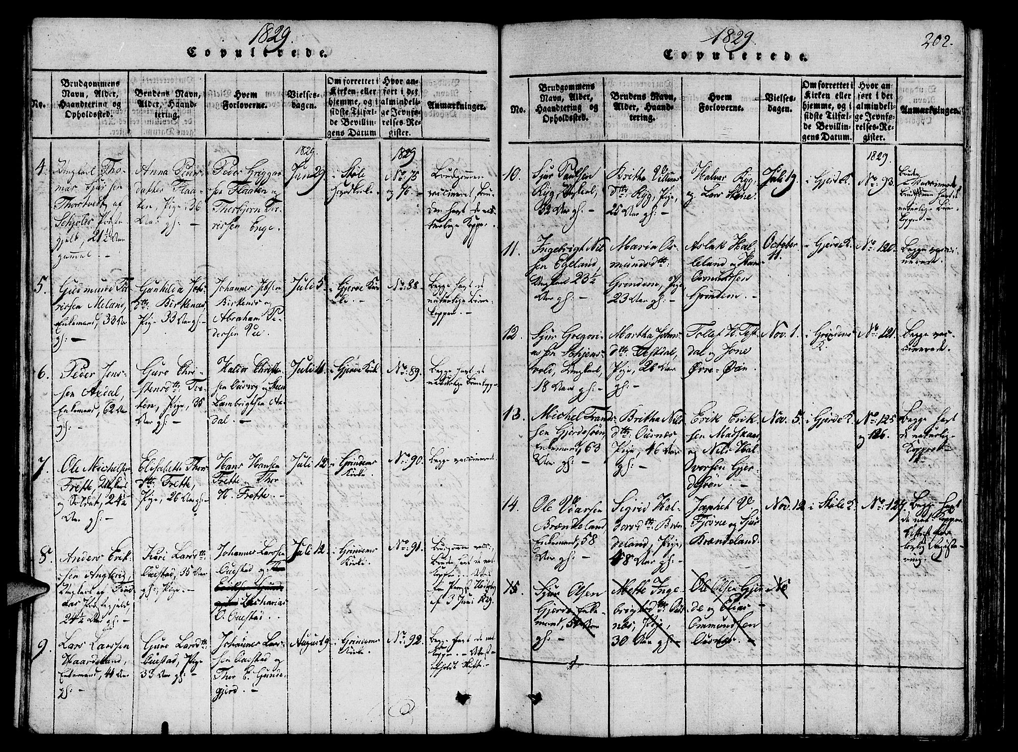 Etne sokneprestembete, AV/SAB-A-75001/H/Haa: Parish register (official) no. A 6, 1815-1831, p. 202