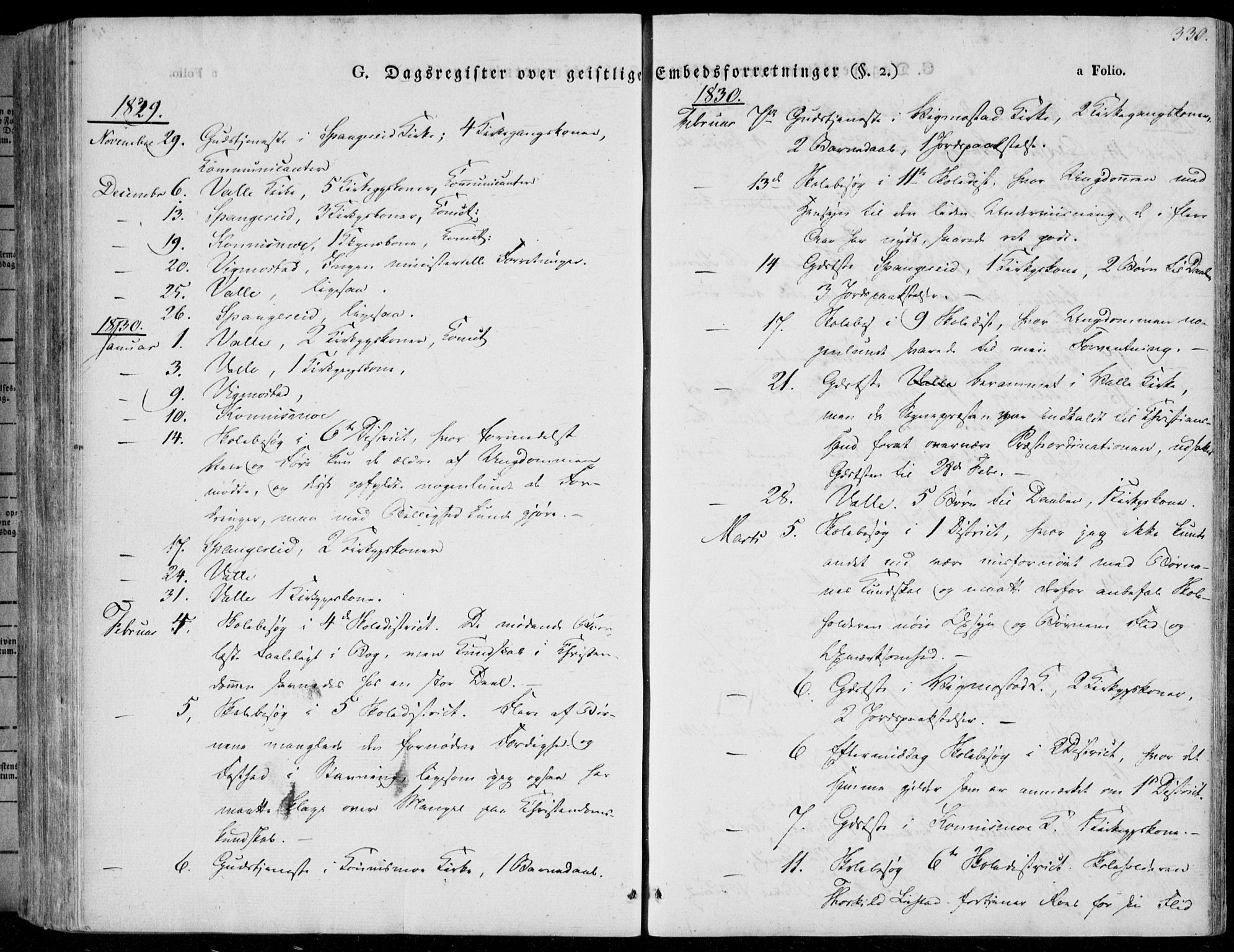 Sør-Audnedal sokneprestkontor, AV/SAK-1111-0039/F/Fa/Fab/L0006: Parish register (official) no. A 6, 1829-1855, p. 330