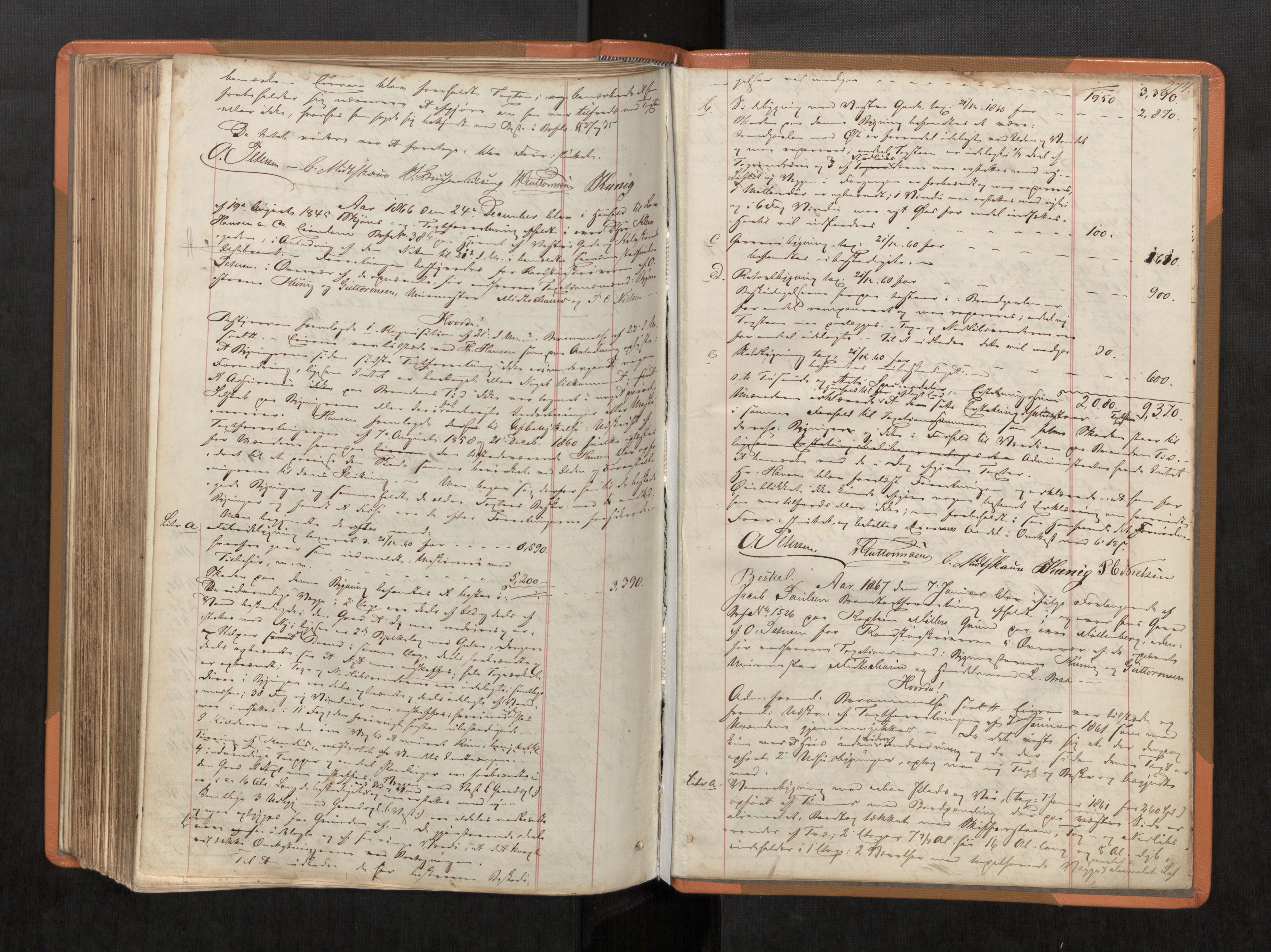 Norges Brannkasse Trondheim magistrat, AV/SAT-A-5590/Fa/L0037: Branntakstprotokoll, 1860-1867, p. 274