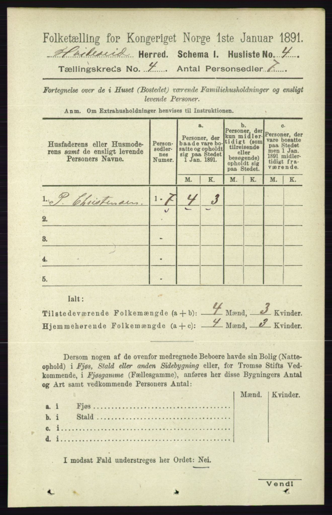 RA, 1891 census for 0829 Kviteseid, 1891, p. 708