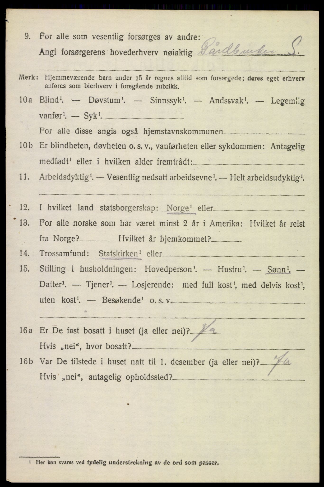SAH, 1920 census for Eidskog, 1920, p. 14998