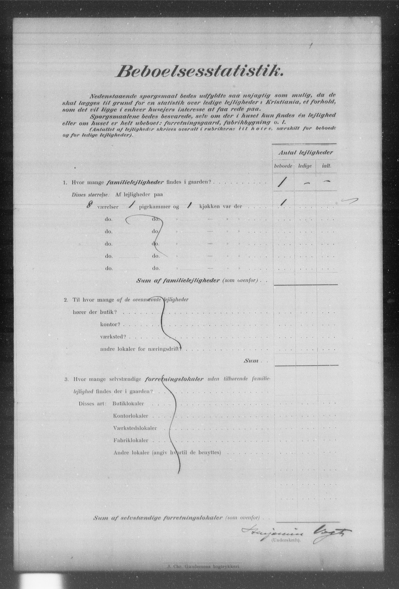 OBA, Municipal Census 1903 for Kristiania, 1903, p. 14305