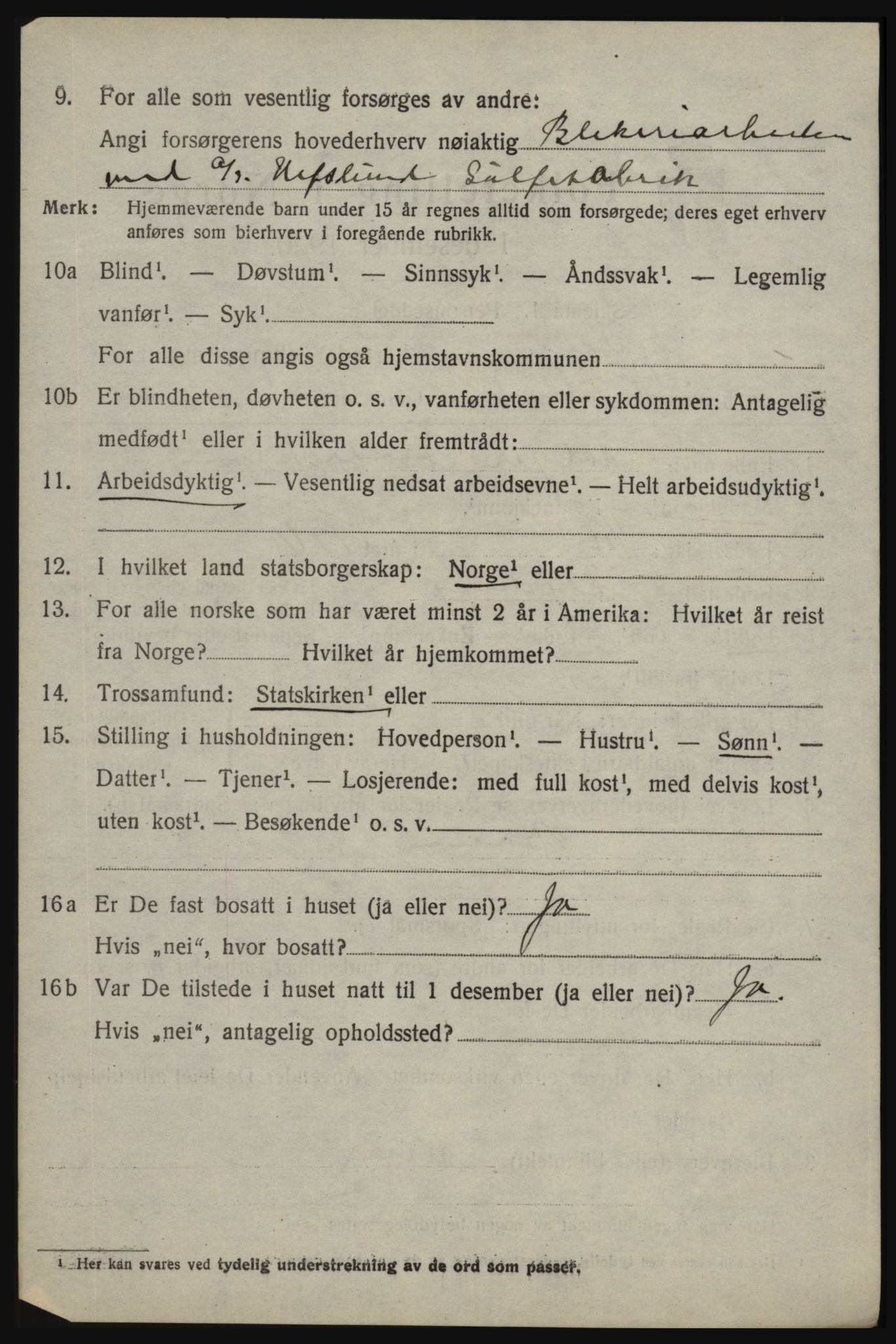 SAO, 1920 census for Skjeberg, 1920, p. 10188