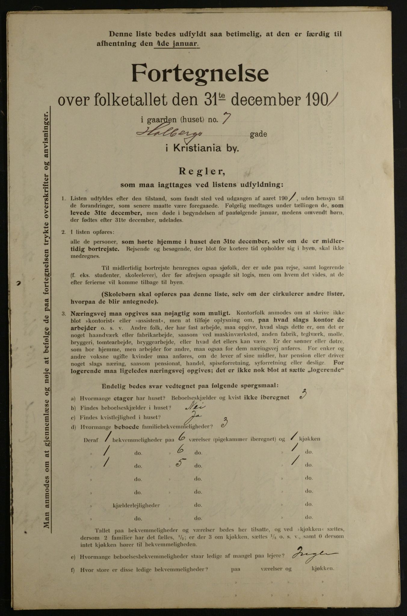 OBA, Municipal Census 1901 for Kristiania, 1901, p. 6362