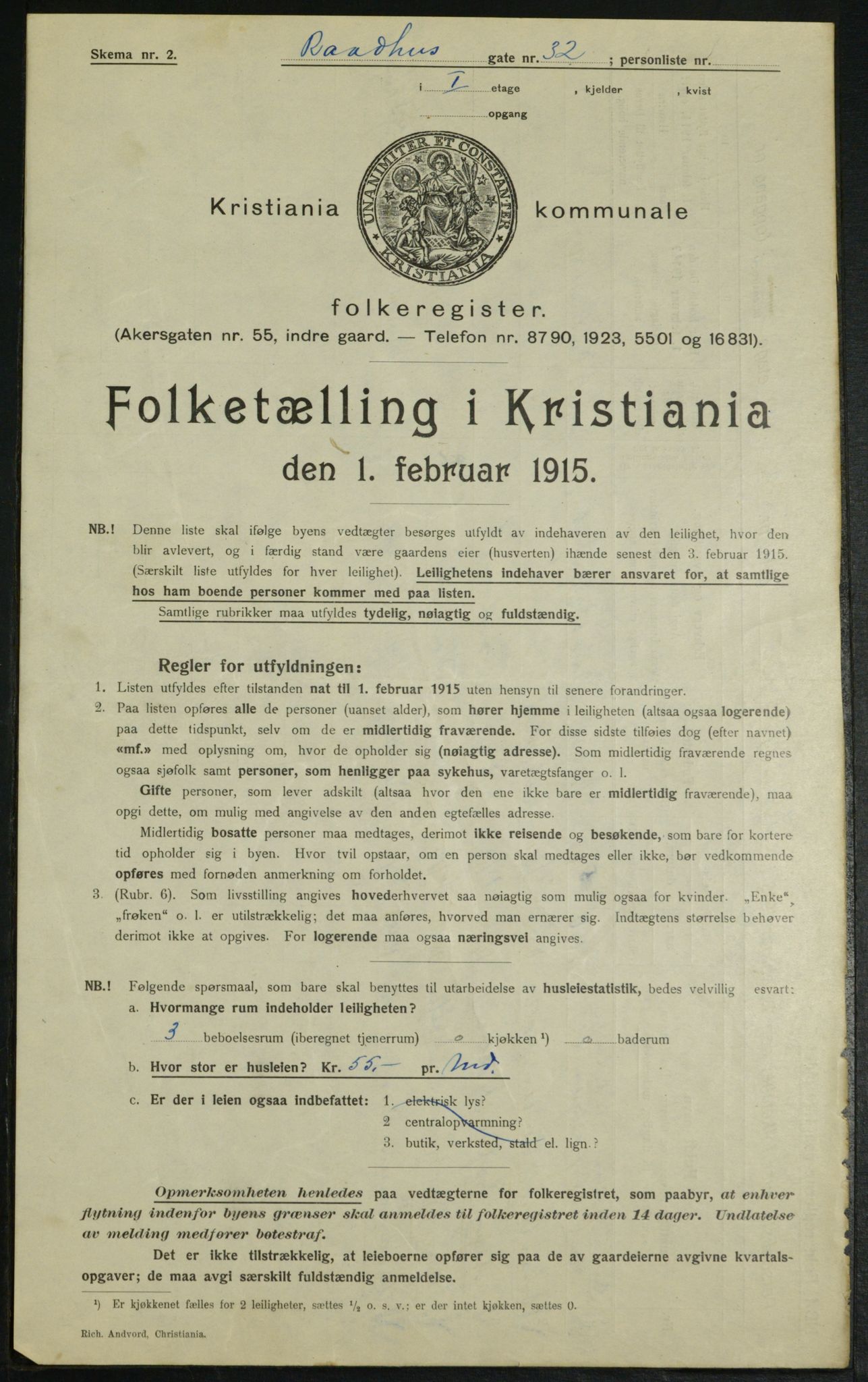 OBA, Municipal Census 1915 for Kristiania, 1915, p. 86072