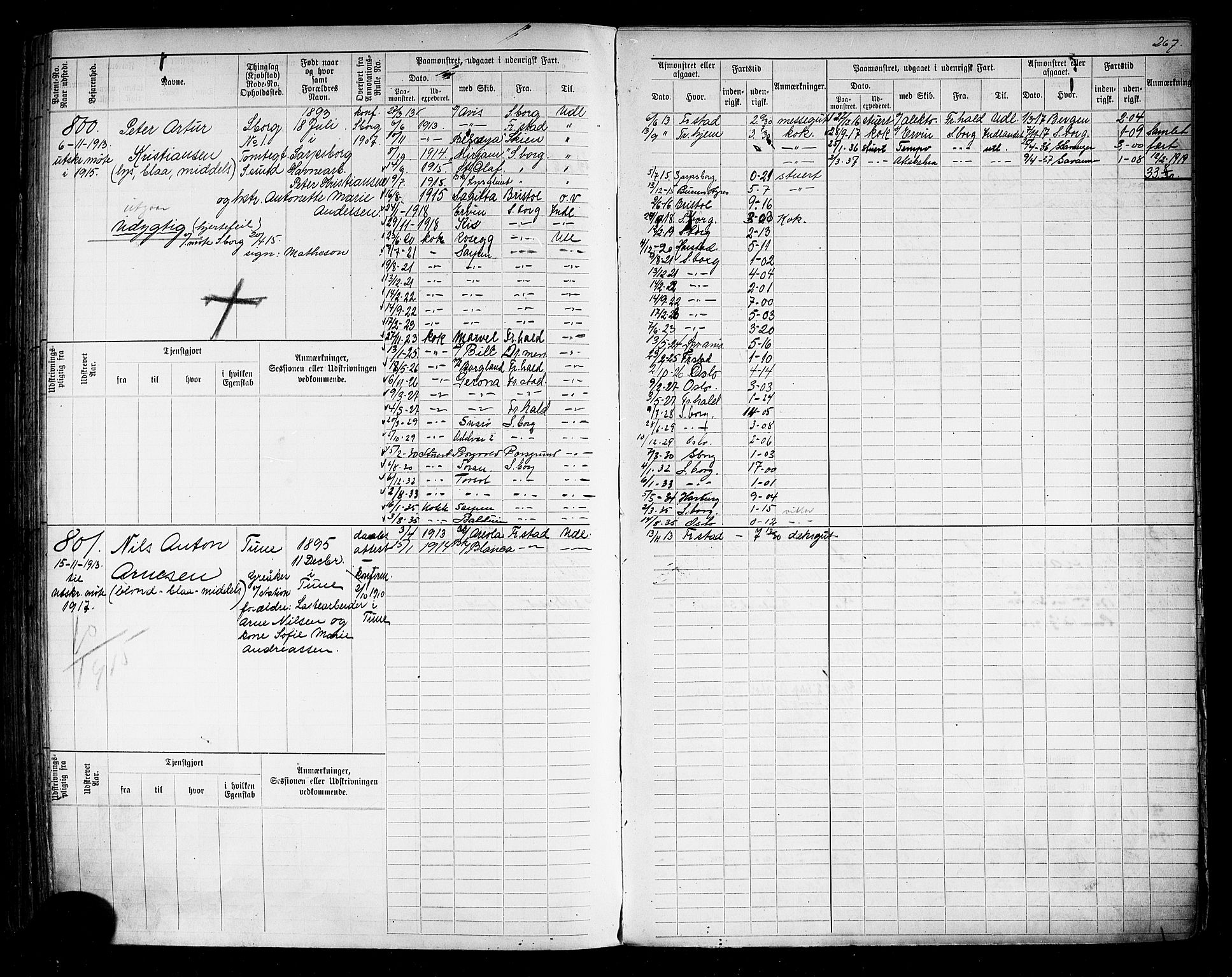 Sarpsborg mønstringskontor, AV/SAO-A-10569c/F/Fc/Fcb/L0006: Hovedrulle, 1881-1915, p. 281