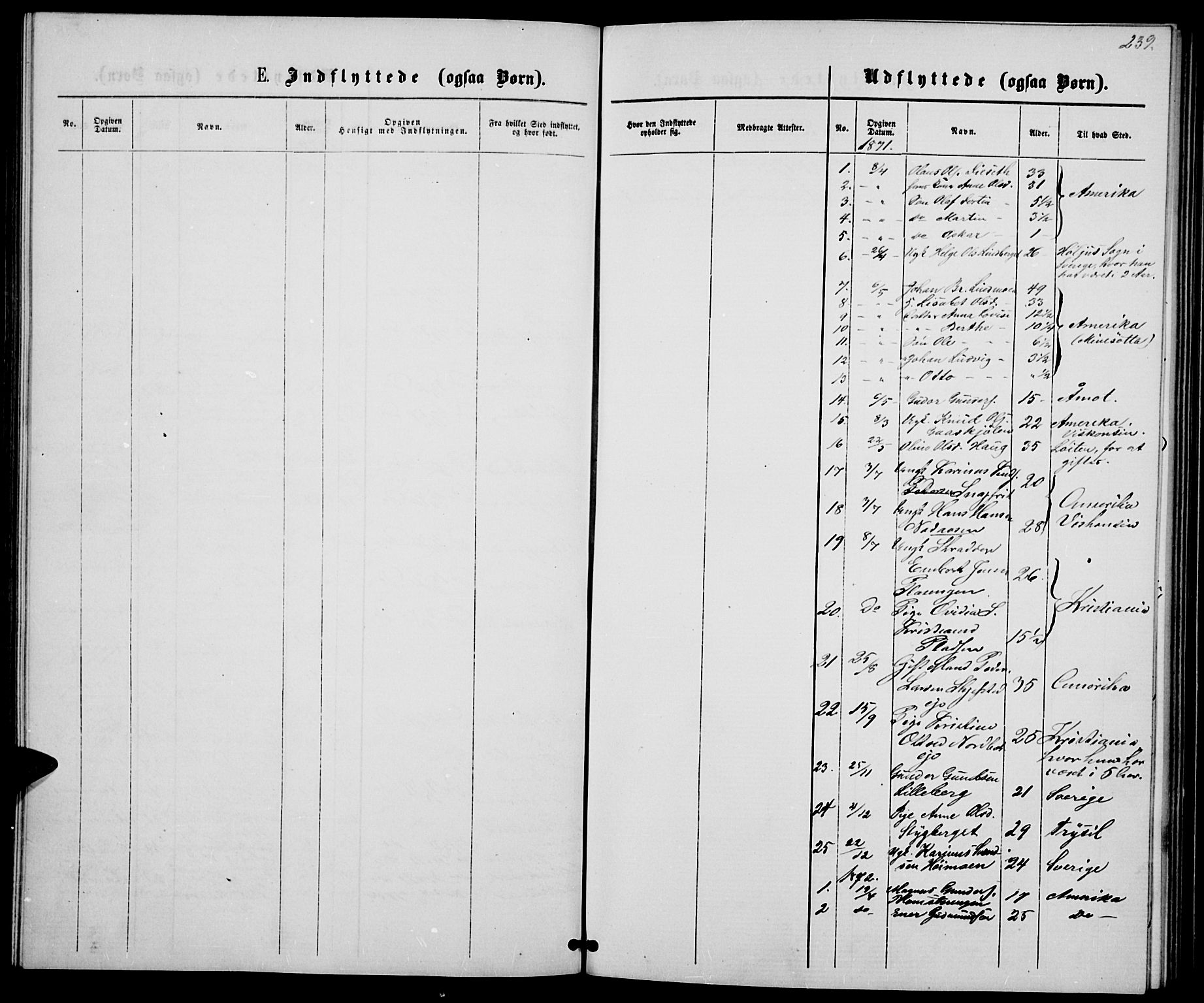 Elverum prestekontor, SAH/PREST-044/H/Ha/Hab/L0004: Parish register (copy) no. 4, 1866-1874, p. 239