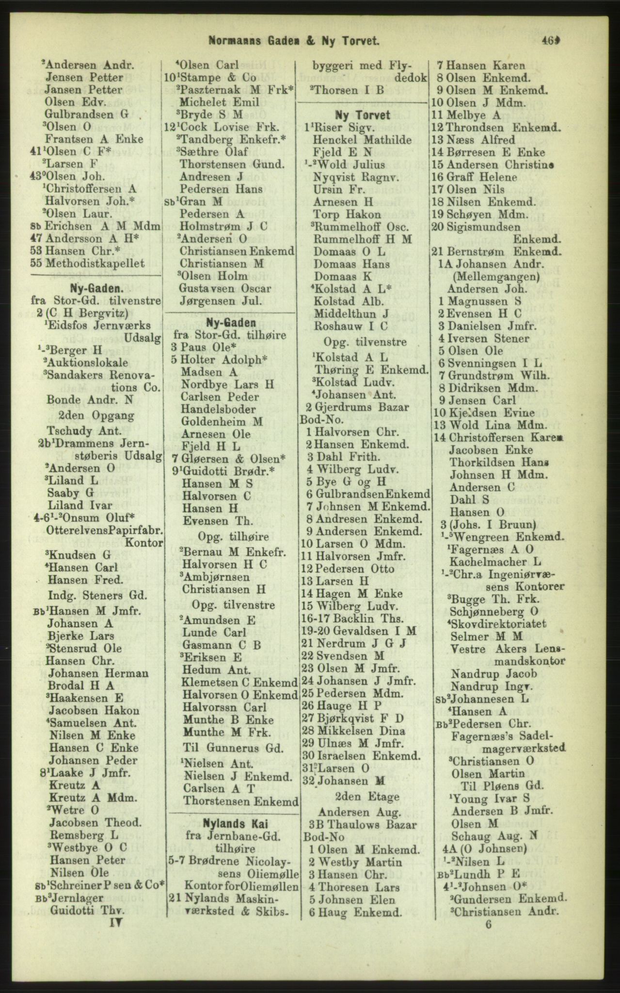 Kristiania/Oslo adressebok, PUBL/-, 1886, p. 469