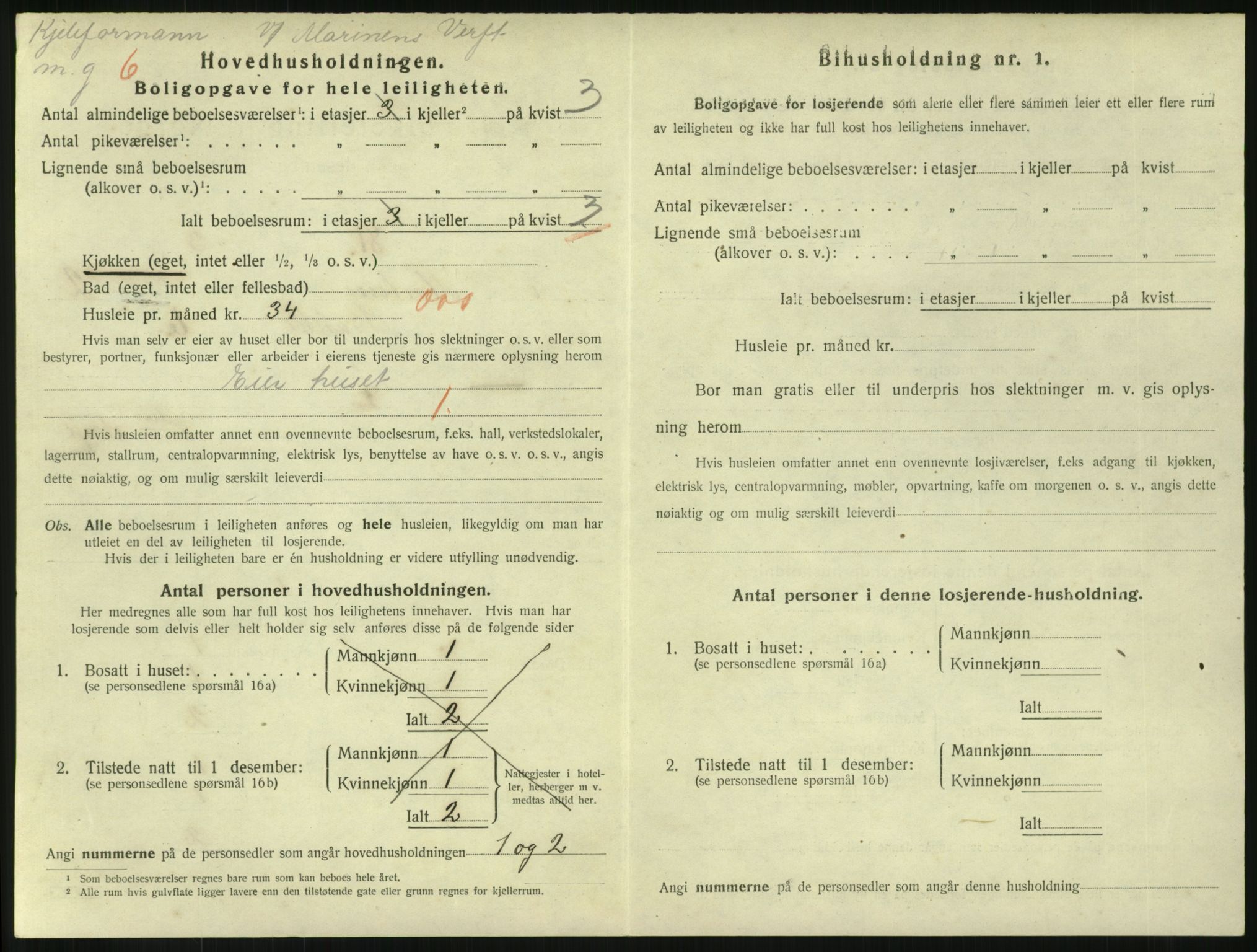 SAKO, 1920 census for Horten, 1920, p. 3646
