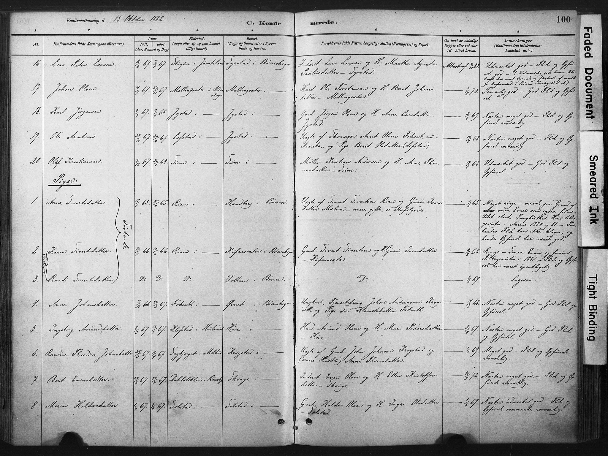 Ministerialprotokoller, klokkerbøker og fødselsregistre - Sør-Trøndelag, SAT/A-1456/667/L0795: Parish register (official) no. 667A03, 1879-1907, p. 100