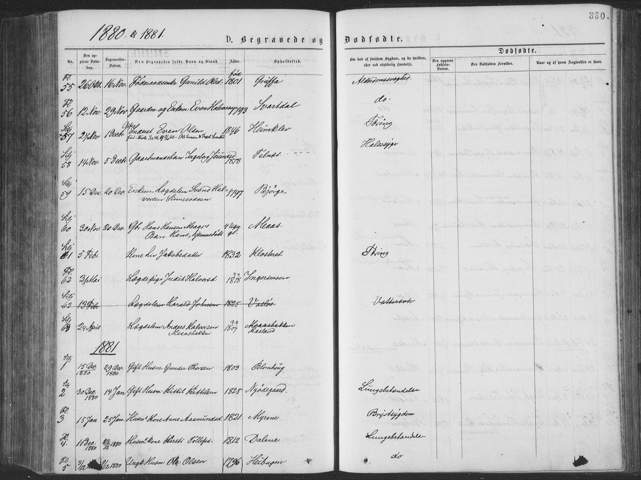 Seljord kirkebøker, SAKO/A-20/F/Fa/L0014: Parish register (official) no. I 14, 1877-1886, p. 380