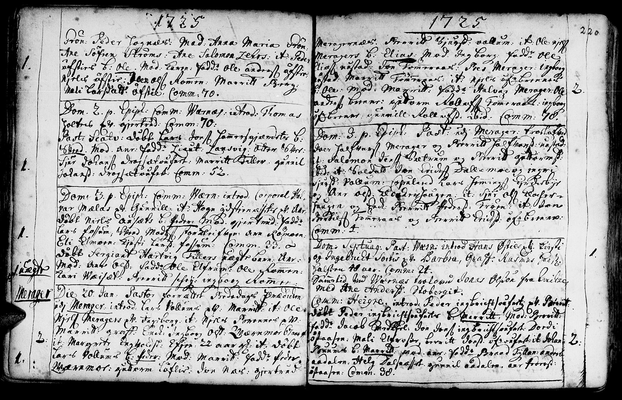 Ministerialprotokoller, klokkerbøker og fødselsregistre - Nord-Trøndelag, SAT/A-1458/709/L0054: Parish register (official) no. 709A02, 1714-1738, p. 219-220