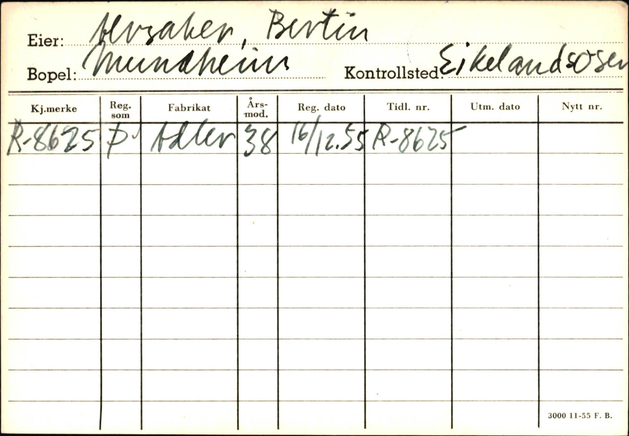 Statens vegvesen, Hordaland vegkontor, SAB/A-5201/2/Ha/L0001: R-eierkort A, 1920-1971, p. 683