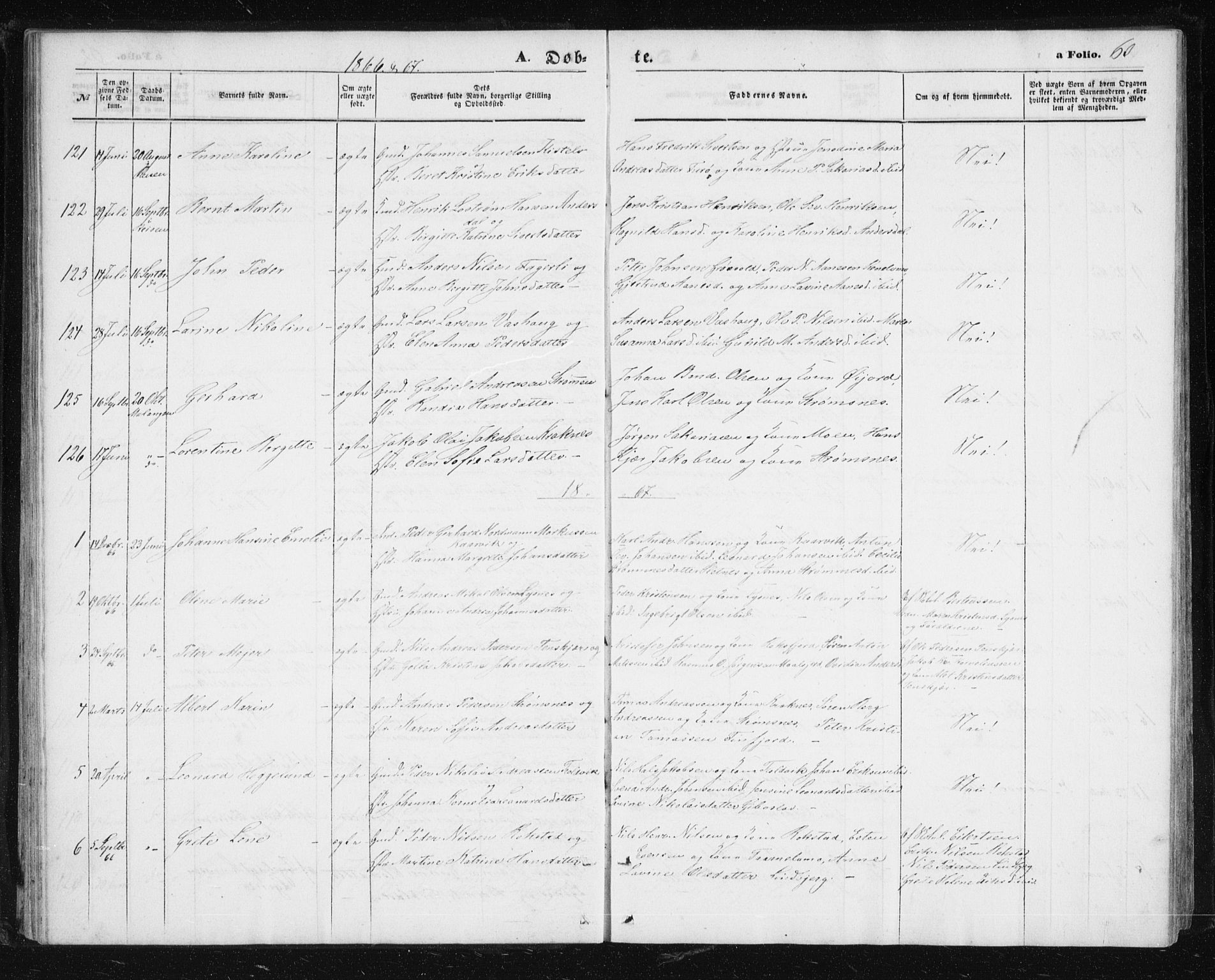 Lenvik sokneprestembete, SATØ/S-1310/H/Ha/Hab/L0004klokker: Parish register (copy) no. 4, 1859-1869, p. 63