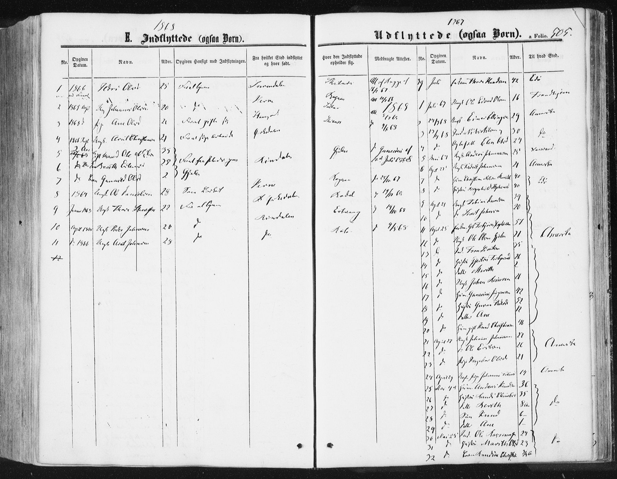 Ministerialprotokoller, klokkerbøker og fødselsregistre - Møre og Romsdal, AV/SAT-A-1454/578/L0905: Parish register (official) no. 578A04, 1859-1877, p. 505