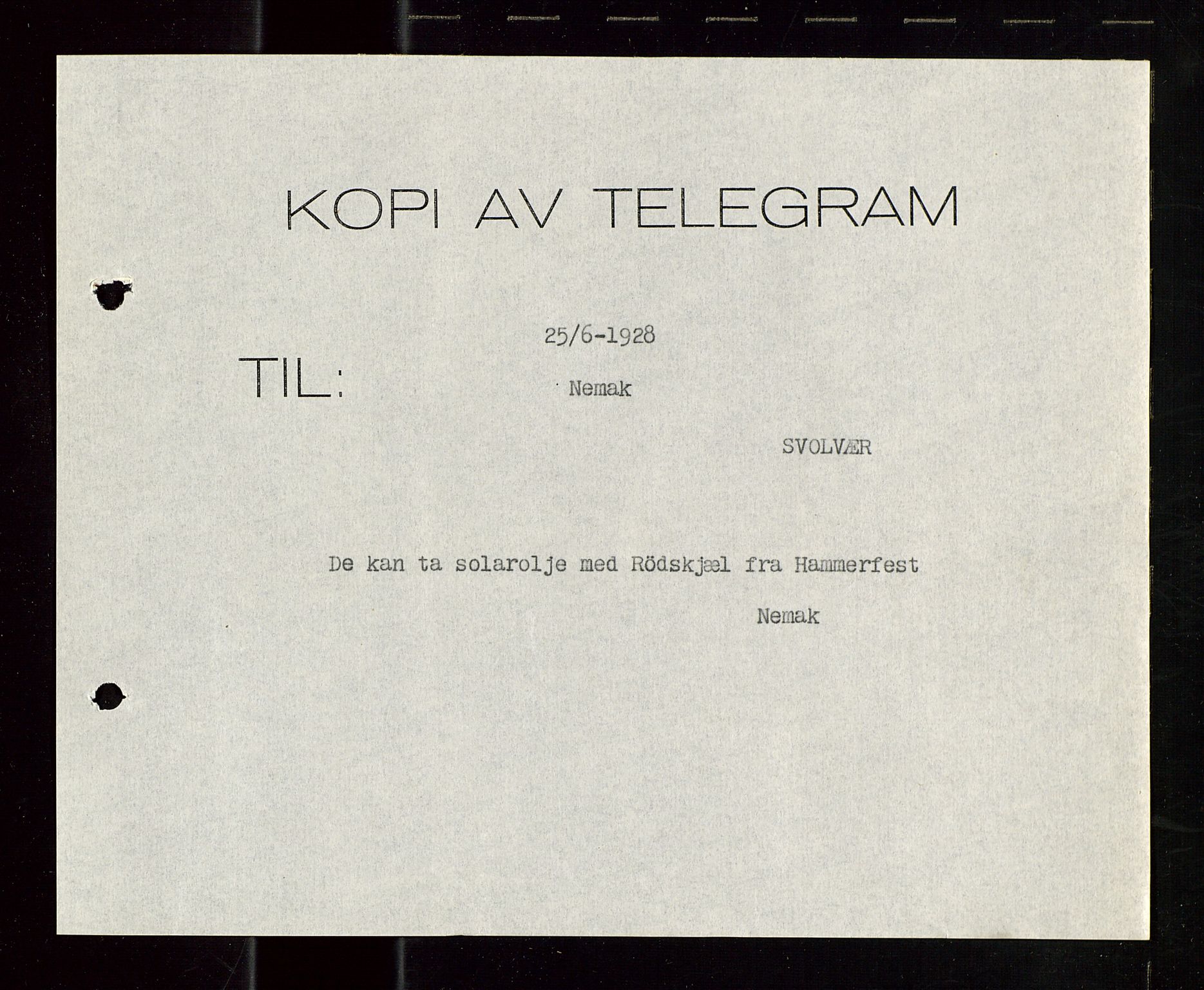 Pa 1521 - A/S Norske Shell, AV/SAST-A-101915/E/Ea/Eaa/L0023: Sjefskorrespondanse, 1928, p. 19