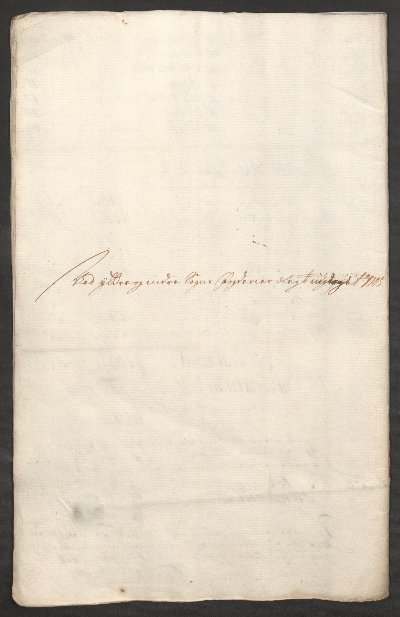 Rentekammeret inntil 1814, Reviderte regnskaper, Fogderegnskap, RA/EA-4092/R52/L3314: Fogderegnskap Sogn, 1705-1707, p. 108