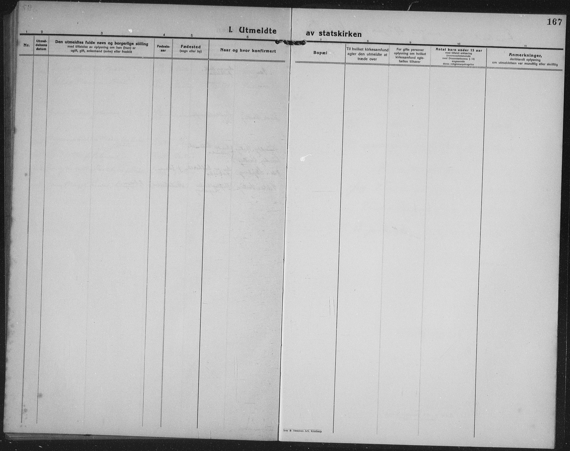 Varteig prestekontor Kirkebøker, SAO/A-10447a/G/Ga/L0002: Parish register (copy) no. 2, 1924-1941, p. 167