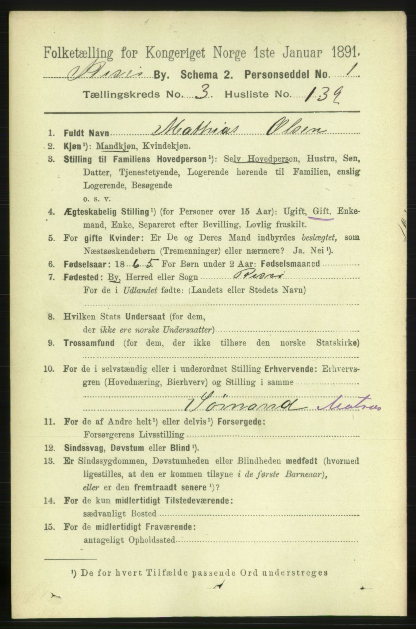 RA, 1891 census for 0901 Risør, 1891, p. 4159