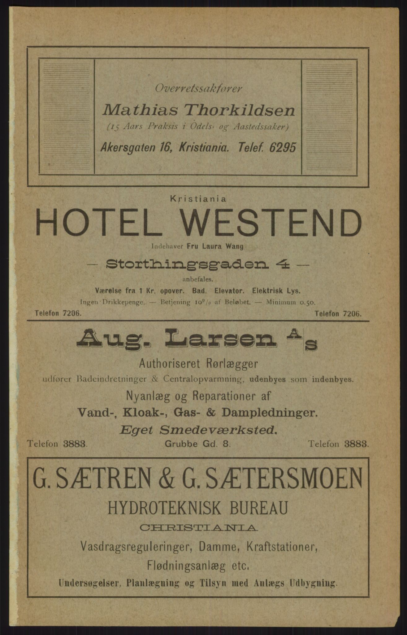 Kristiania/Oslo adressebok, PUBL/-, 1911