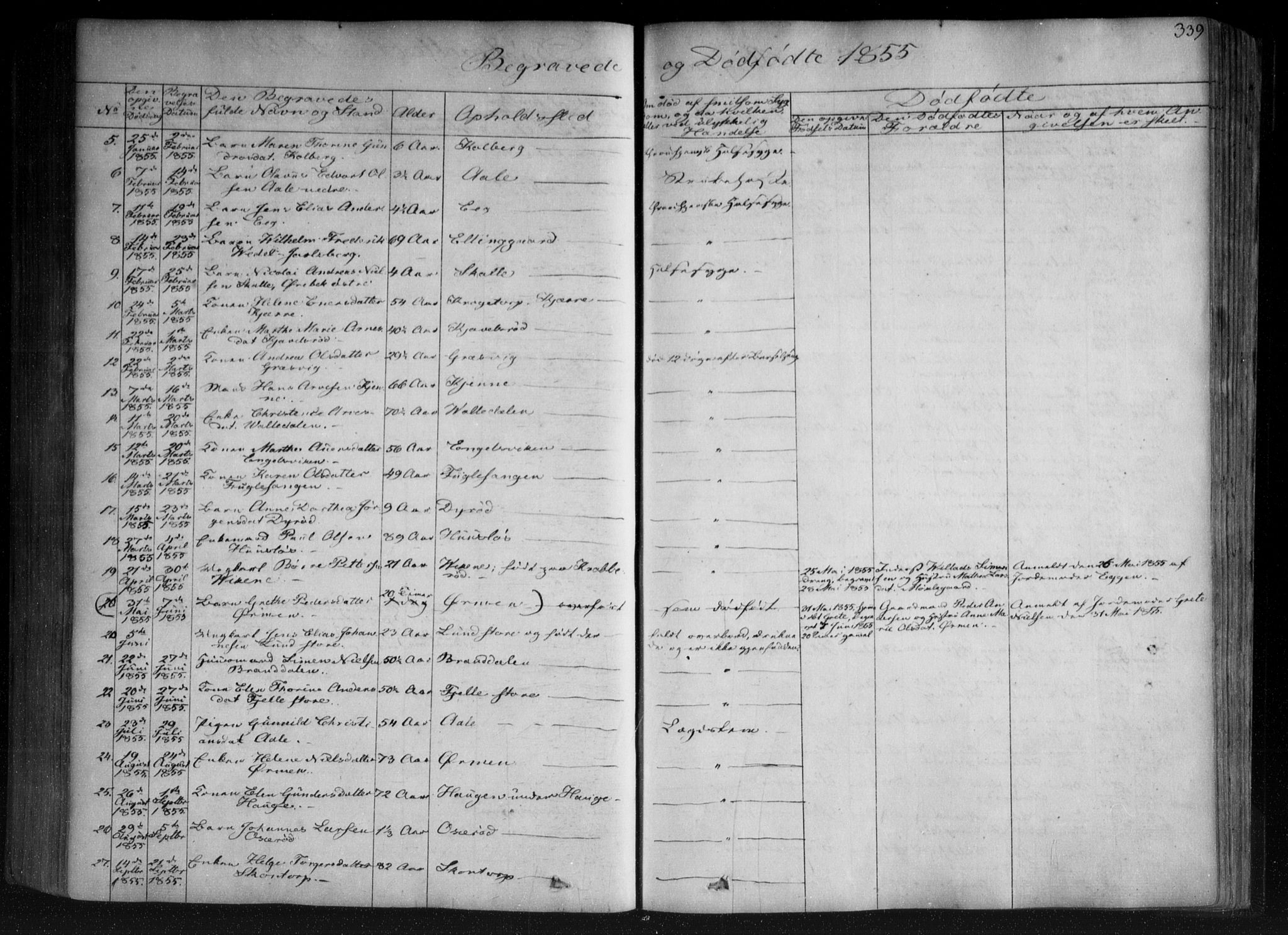 Onsøy prestekontor Kirkebøker, AV/SAO-A-10914/F/Fa/L0003: Parish register (official) no. I 3, 1841-1860, p. 339