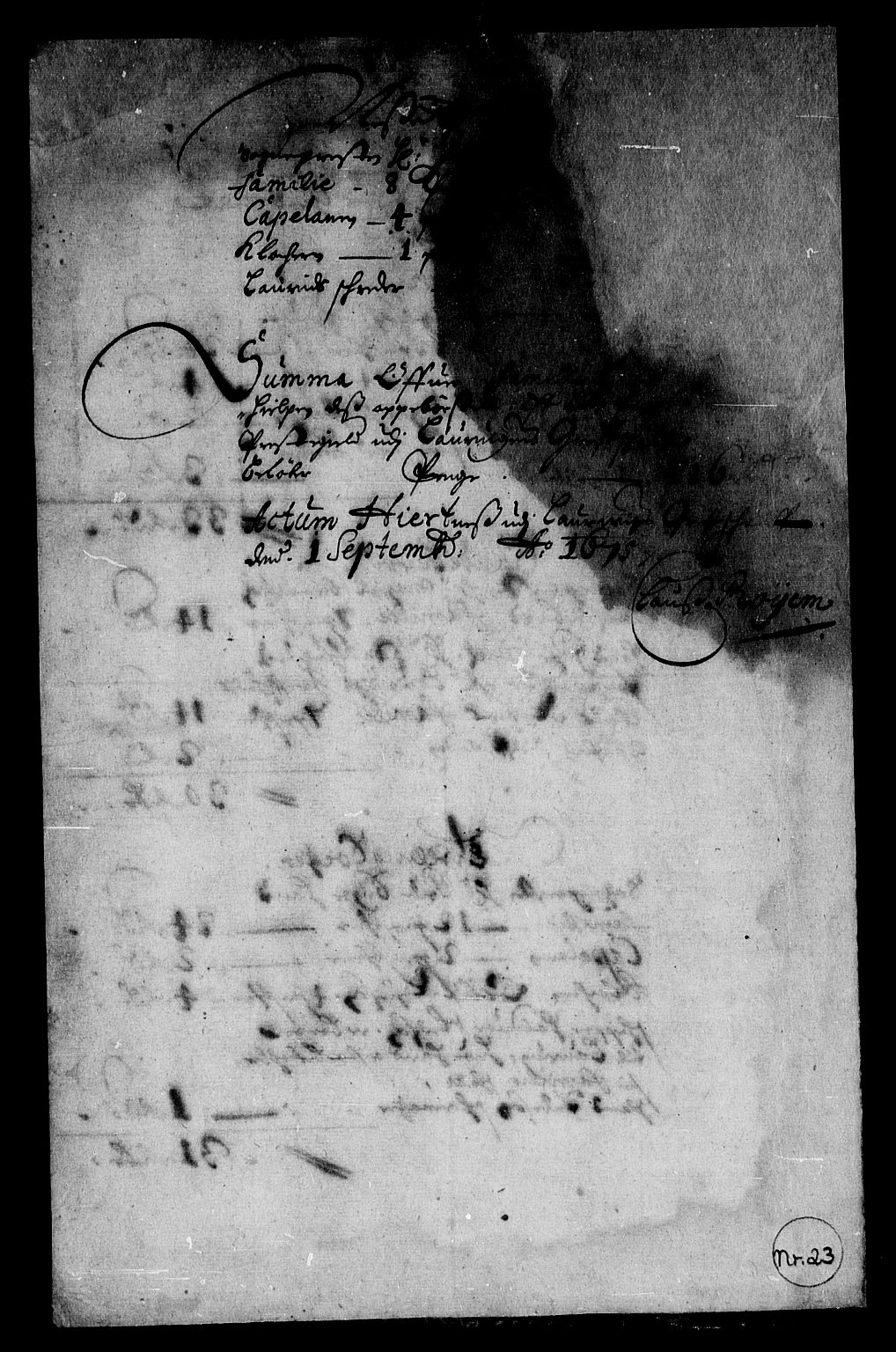 Rentekammeret inntil 1814, Reviderte regnskaper, Stiftamtstueregnskaper, Landkommissariatet på Akershus og Akershus stiftamt, AV/RA-EA-5869/R/Rb/L0115: Akershus stiftamt, 1675