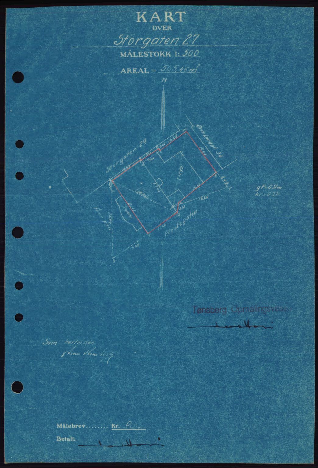 Tønsberg sorenskriveri, AV/SAKO-A-130/G/Ga/Gaa/L0017a: Mortgage book no. A17a, 1945-1945, Diary no: : 905/1945