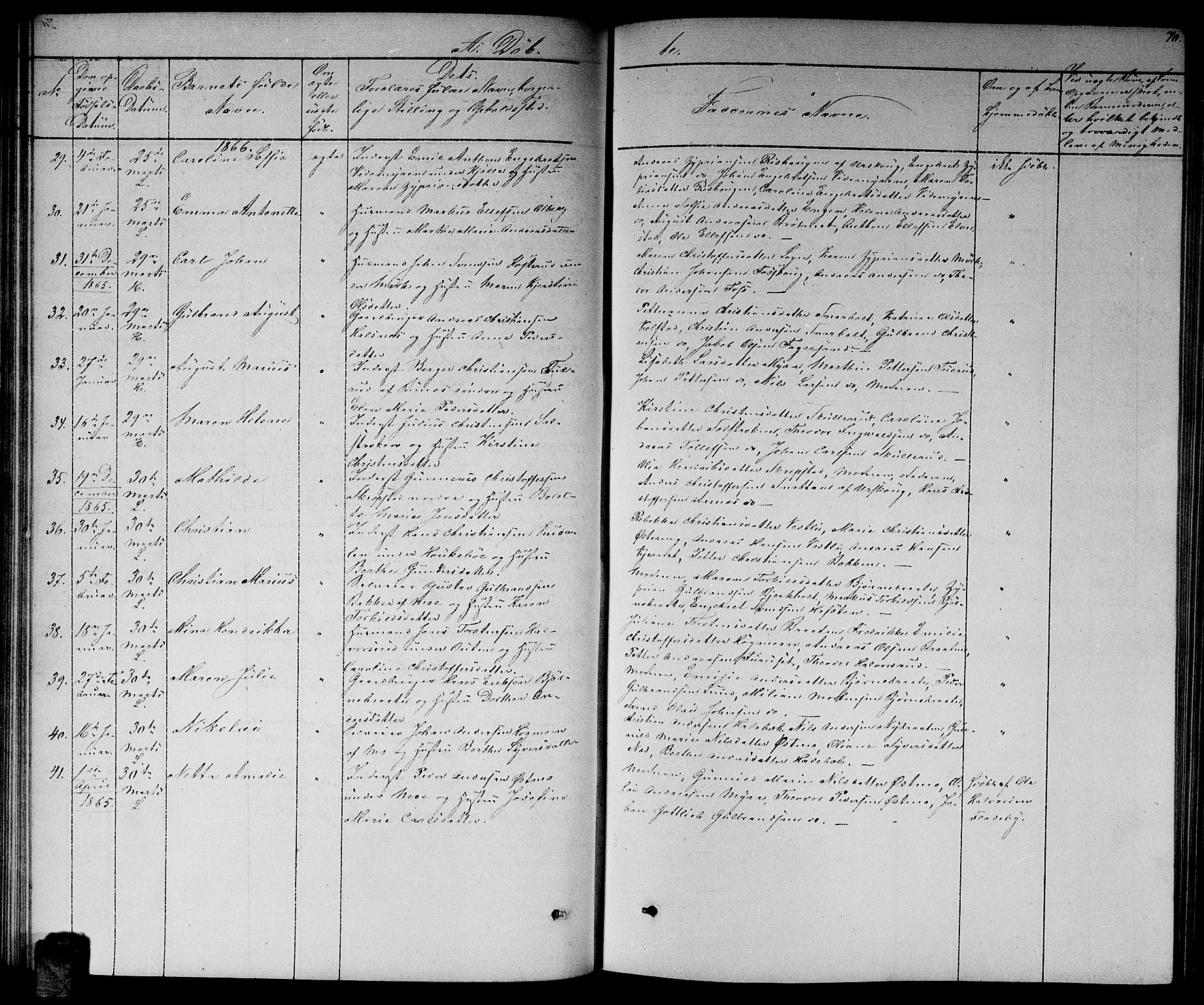 Høland prestekontor Kirkebøker, AV/SAO-A-10346a/G/Ga/L0005: Parish register (copy) no. I 5, 1862-1869, p. 70