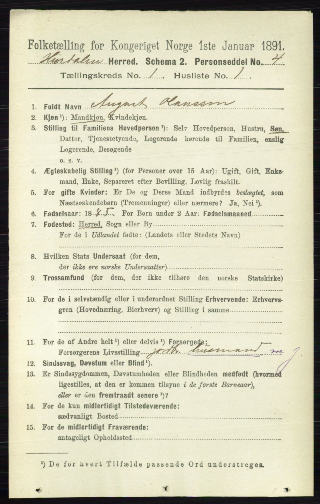 RA, 1891 census for 0239 Hurdal, 1891, p. 81