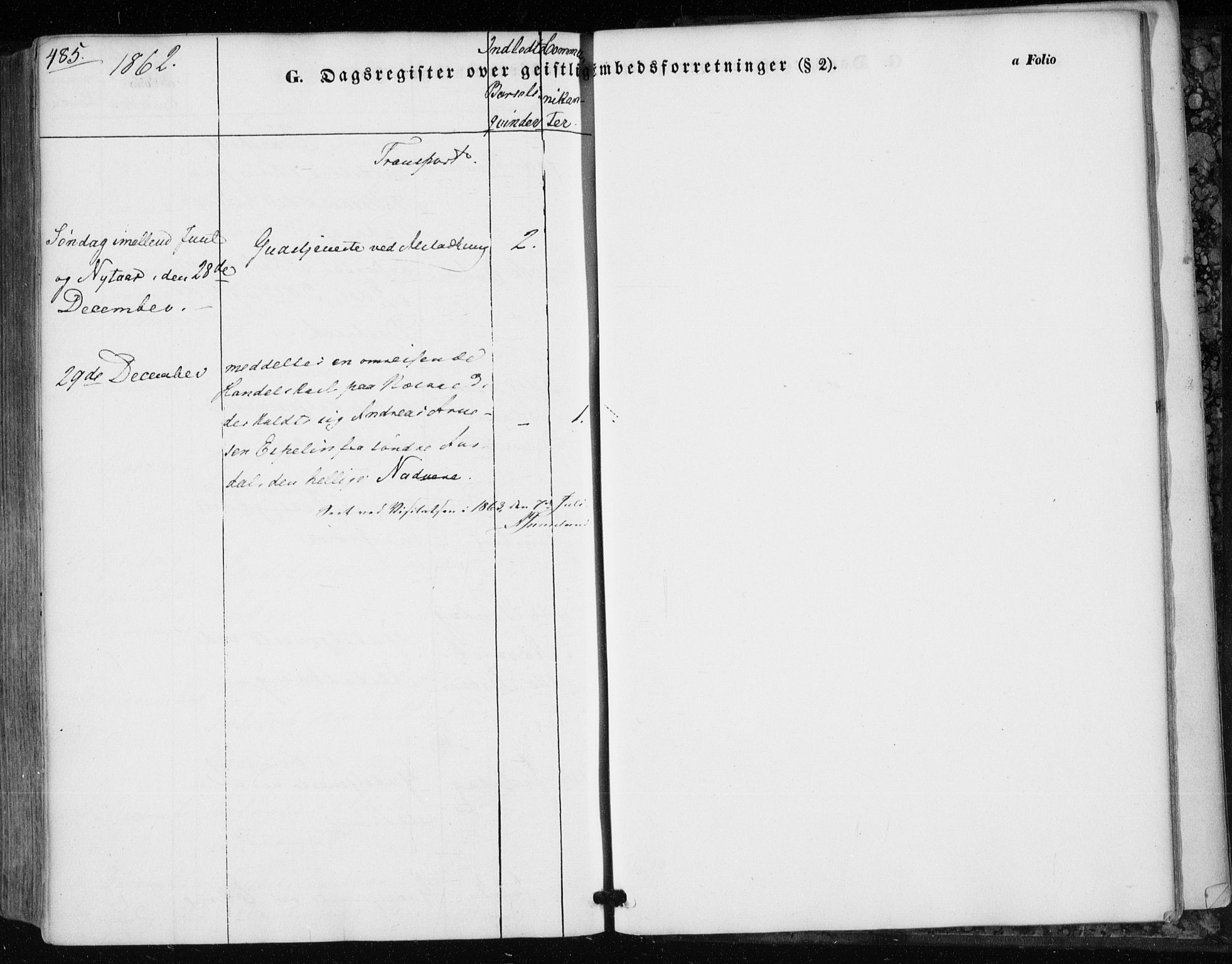 Ministerialprotokoller, klokkerbøker og fødselsregistre - Nord-Trøndelag, AV/SAT-A-1458/717/L0154: Parish register (official) no. 717A07 /1, 1850-1862, p. 485