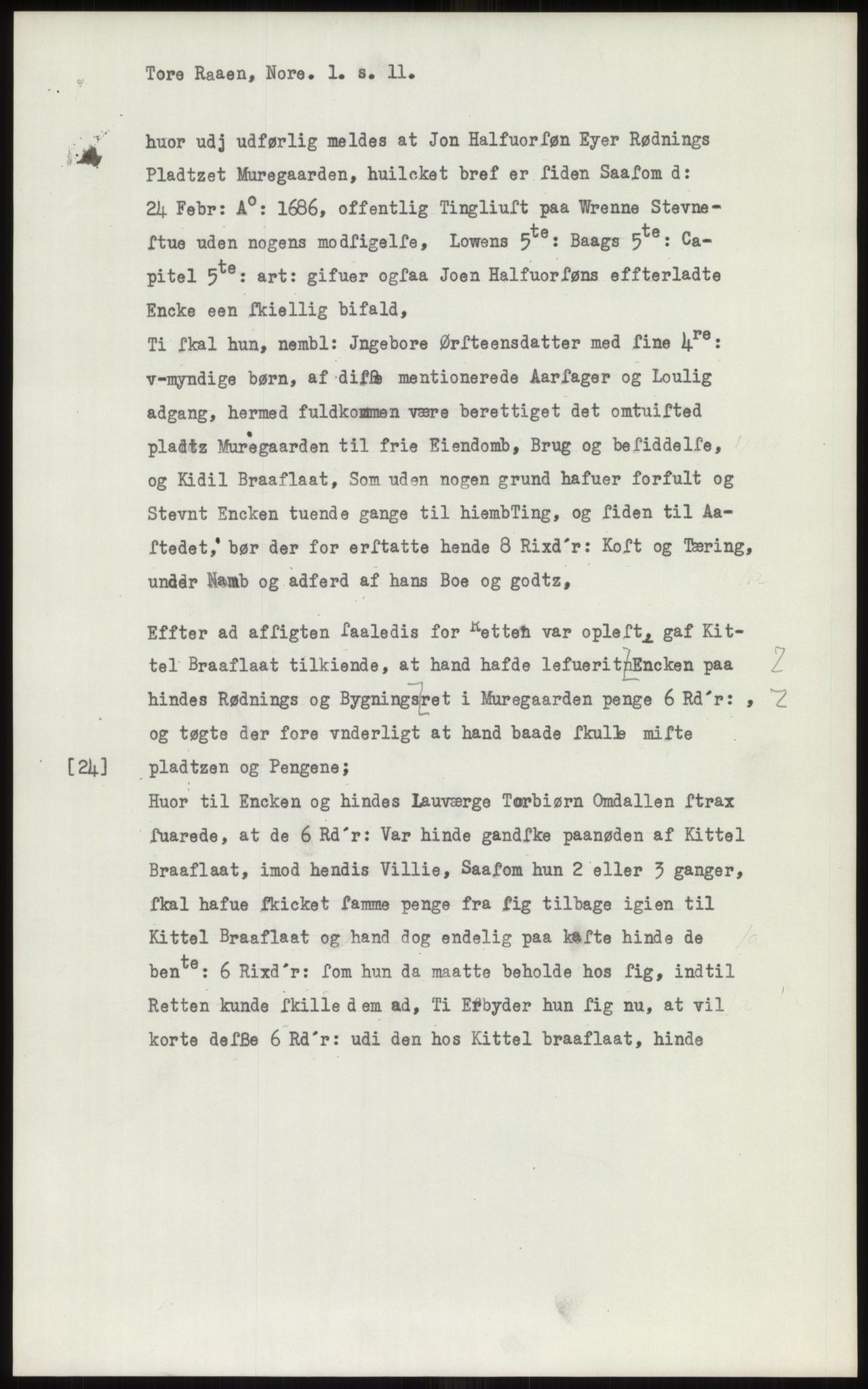 Samlinger til kildeutgivelse, Diplomavskriftsamlingen, AV/RA-EA-4053/H/Ha, p. 42