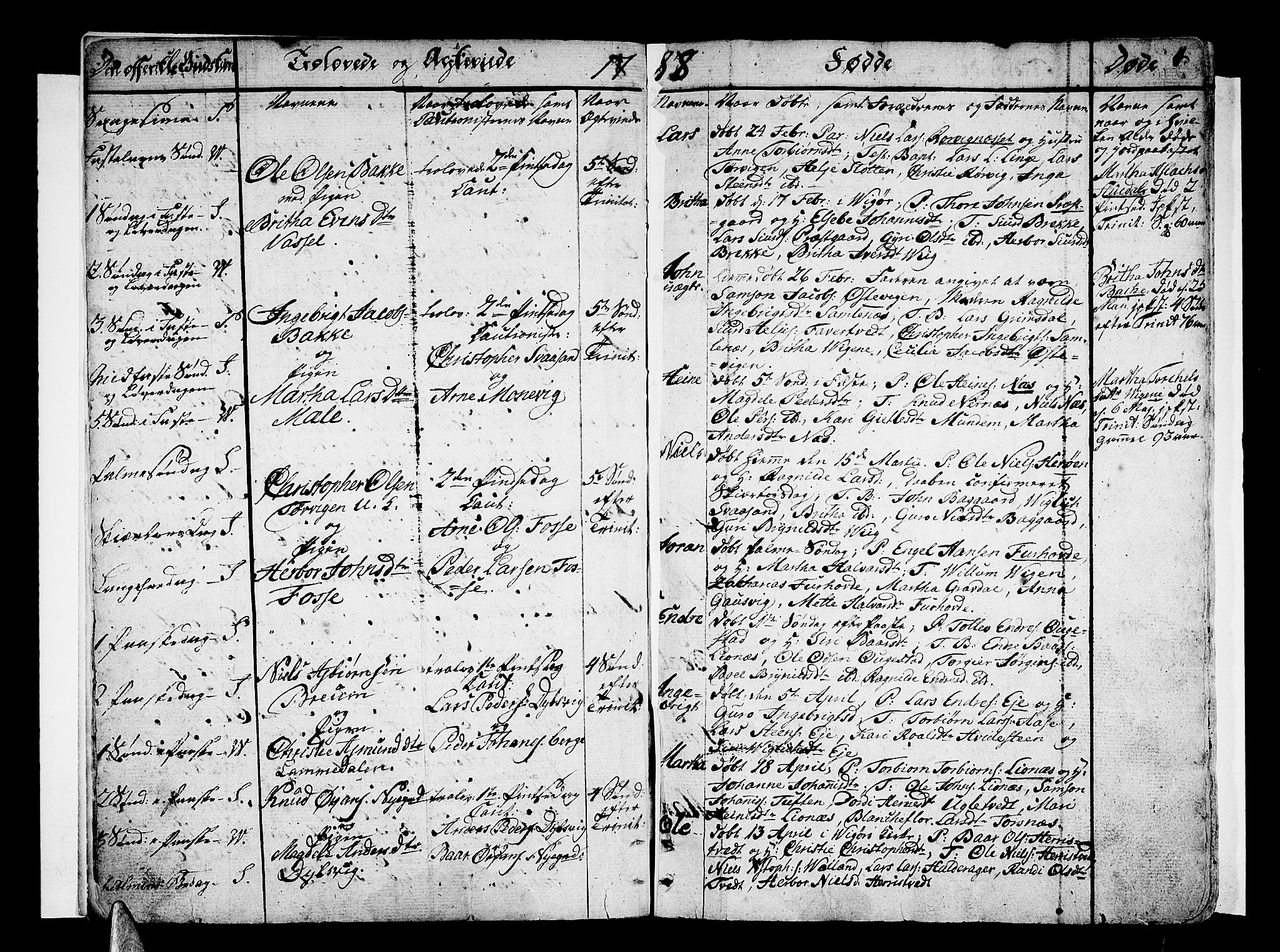 Strandebarm sokneprestembete, AV/SAB-A-78401/H/Haa: Parish register (official) no. A 4, 1788-1817, p. 4