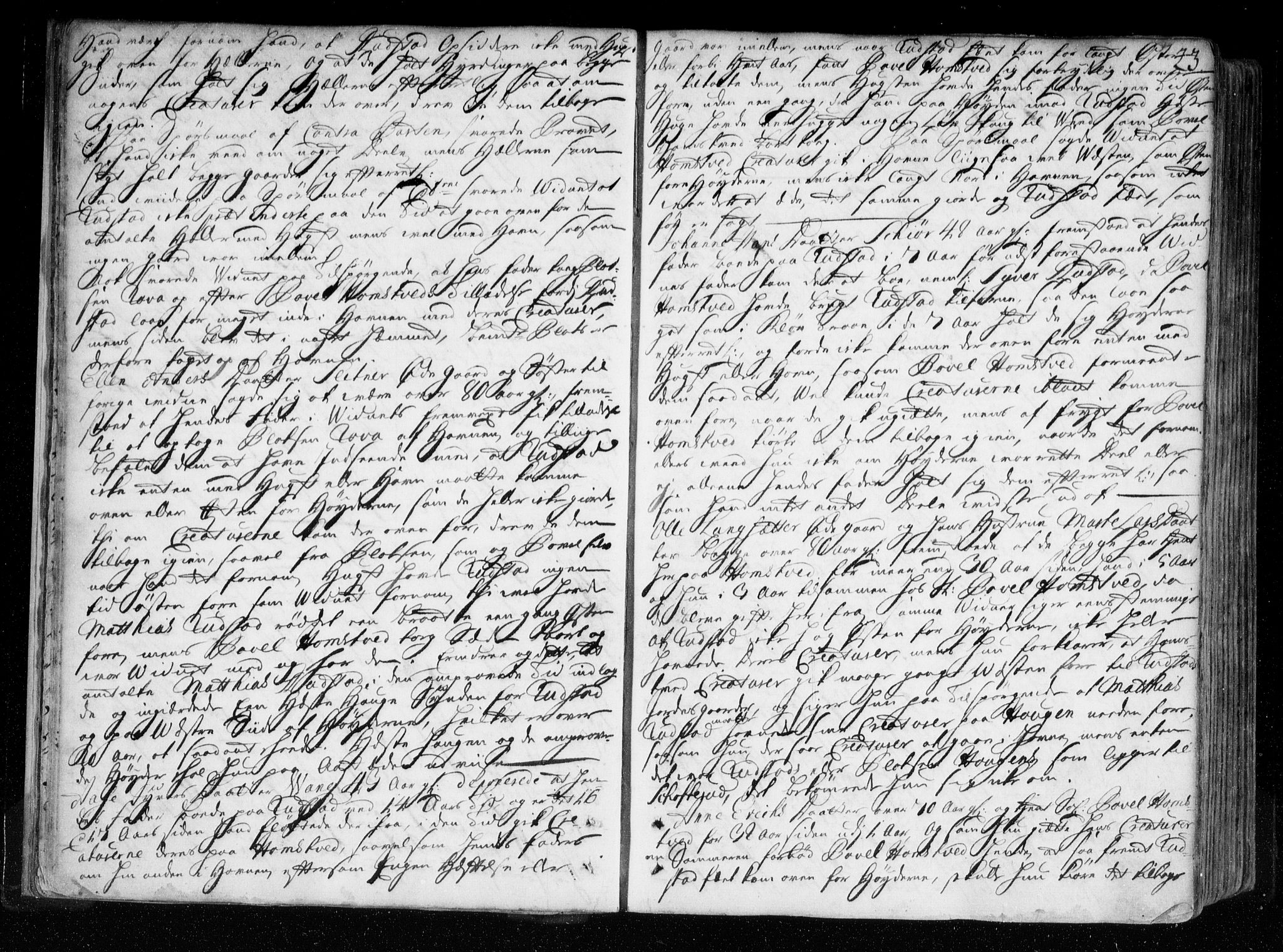 Heggen og Frøland sorenskriveri I, AV/SAO-A-11556/F/Fb/L0043: Tingbok, 1737-1743, p. 22b-23a