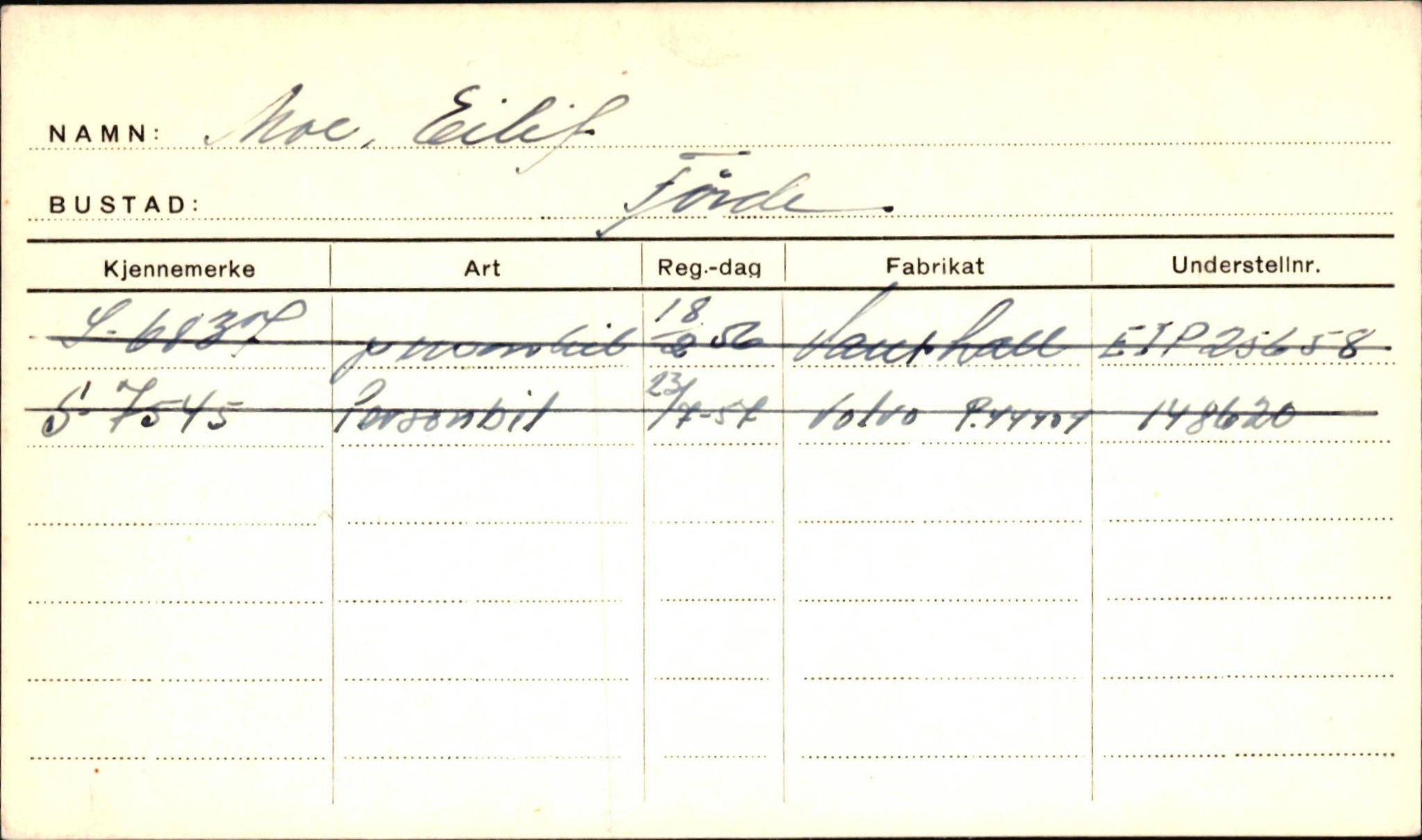 Statens vegvesen, Sogn og Fjordane vegkontor, AV/SAB-A-5301/4/F/L0001D: Eigarregister Fjordane til 1.6.1961, 1930-1961, p. 537