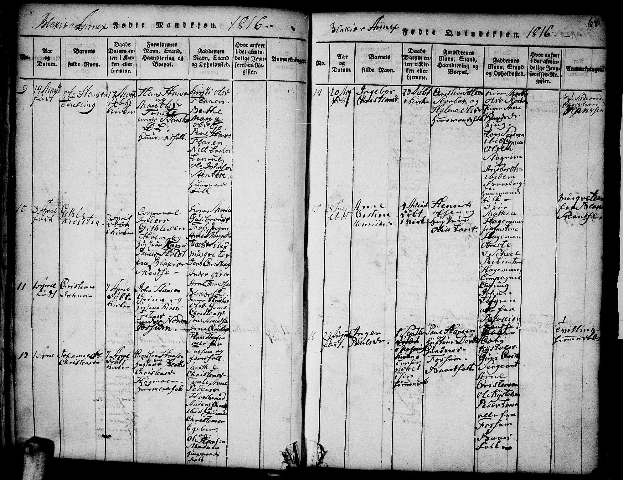 Aurskog prestekontor Kirkebøker, AV/SAO-A-10304a/F/Fa/L0005: Parish register (official) no. I 5, 1814-1829, p. 63