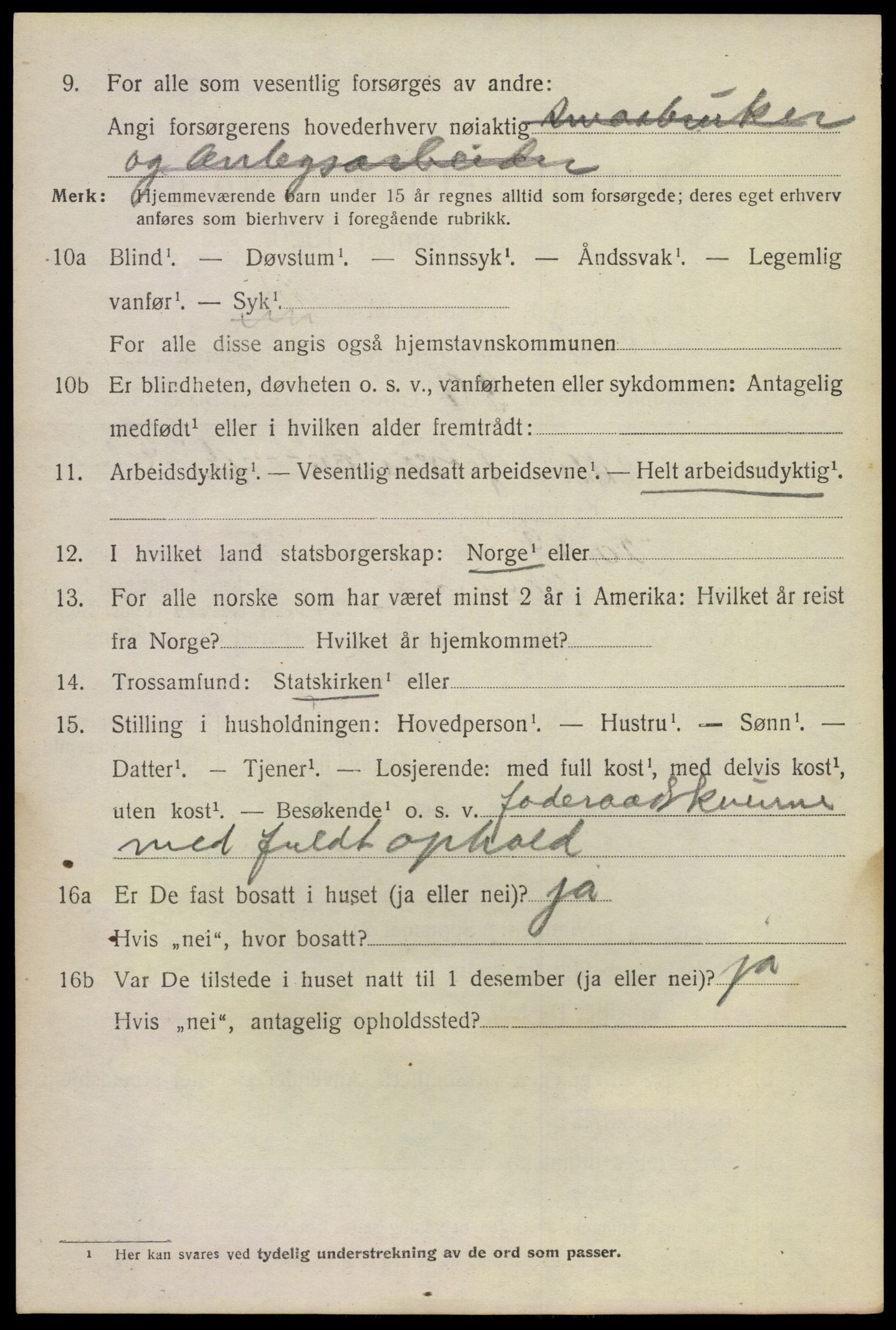 SAKO, 1920 census for Sauherad, 1920, p. 7352