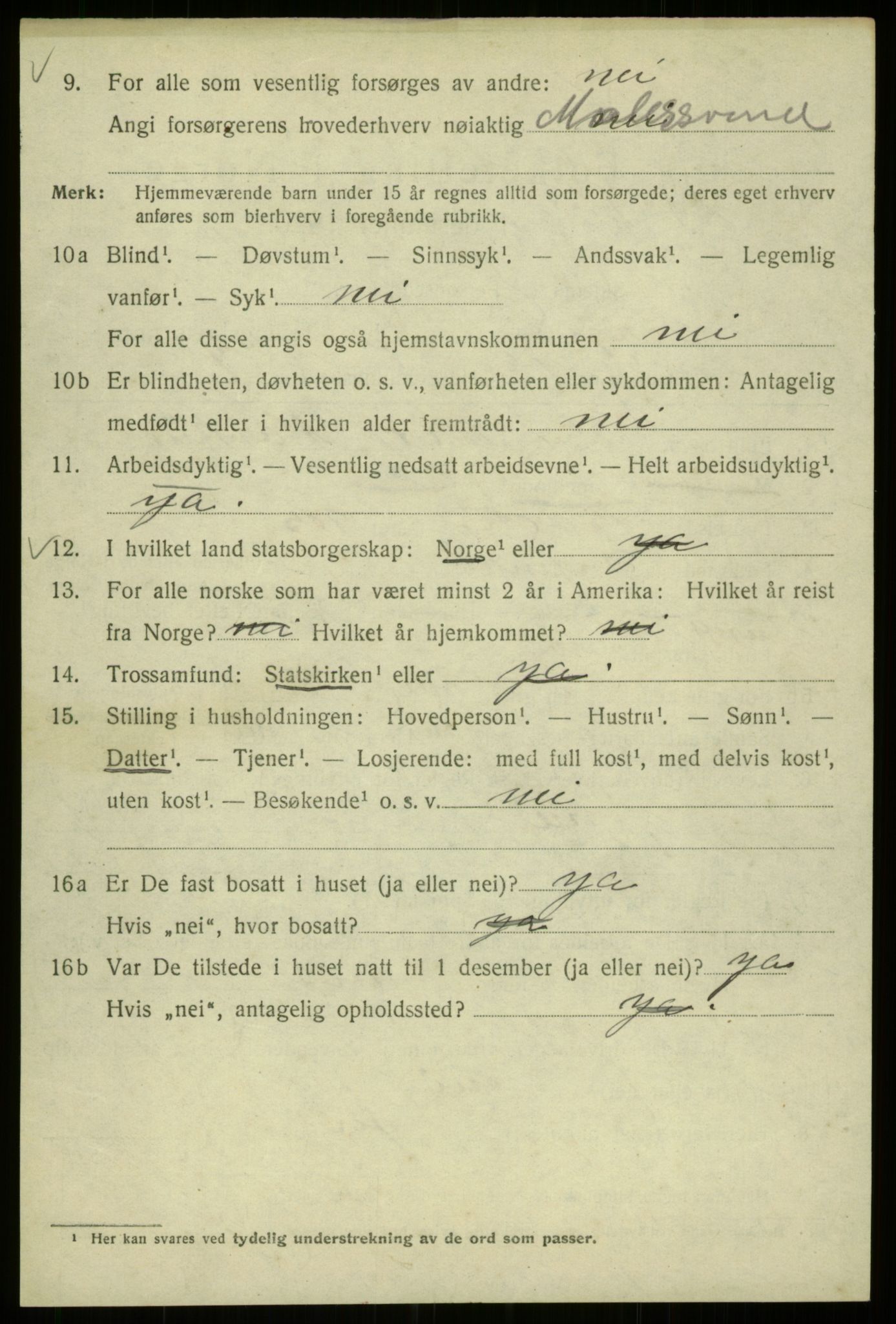 SAB, 1920 census for Bergen, 1920, p. 187131